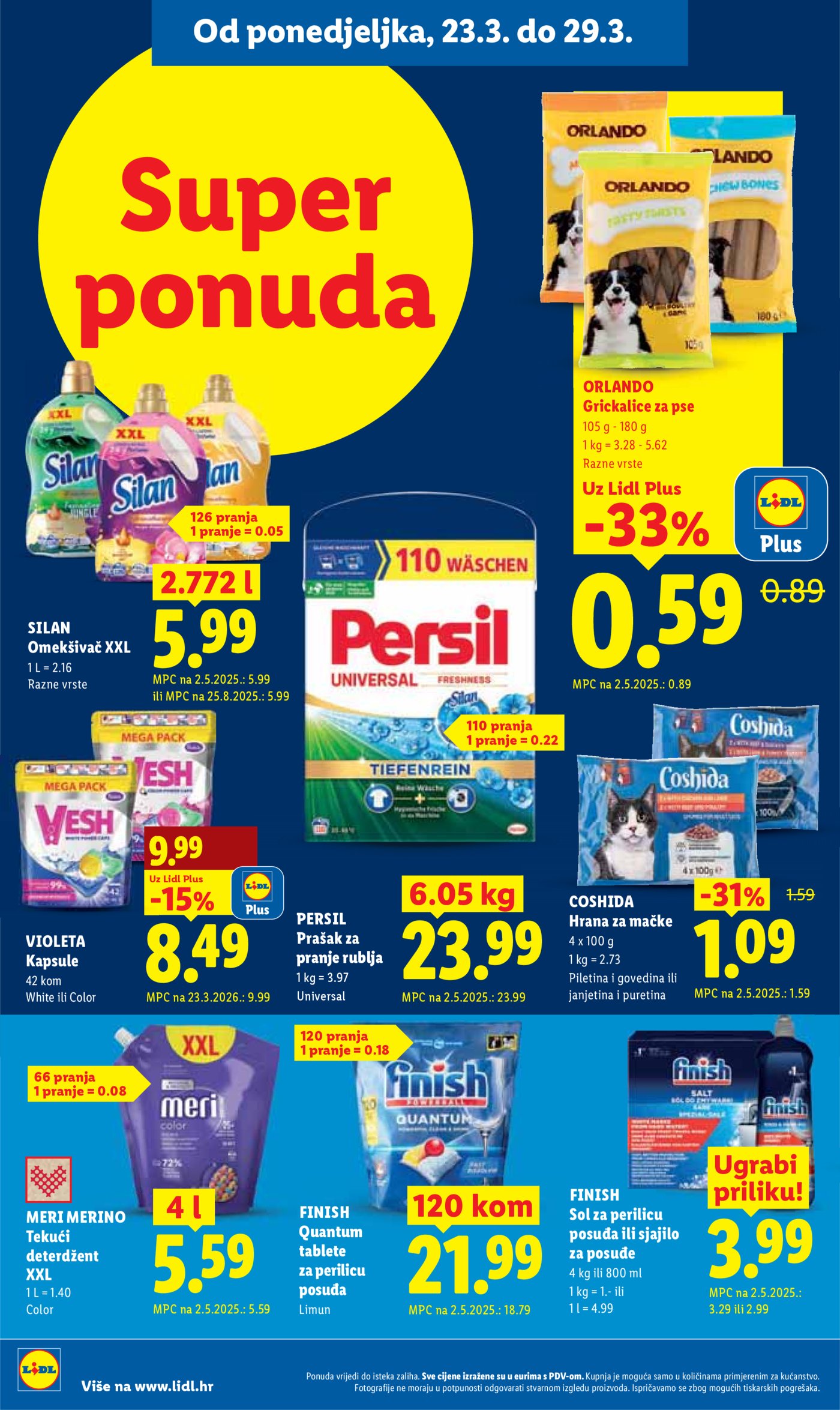 Lidl katalog Super ponuda od ponedjeljka 23.03. - 29.03.2026.