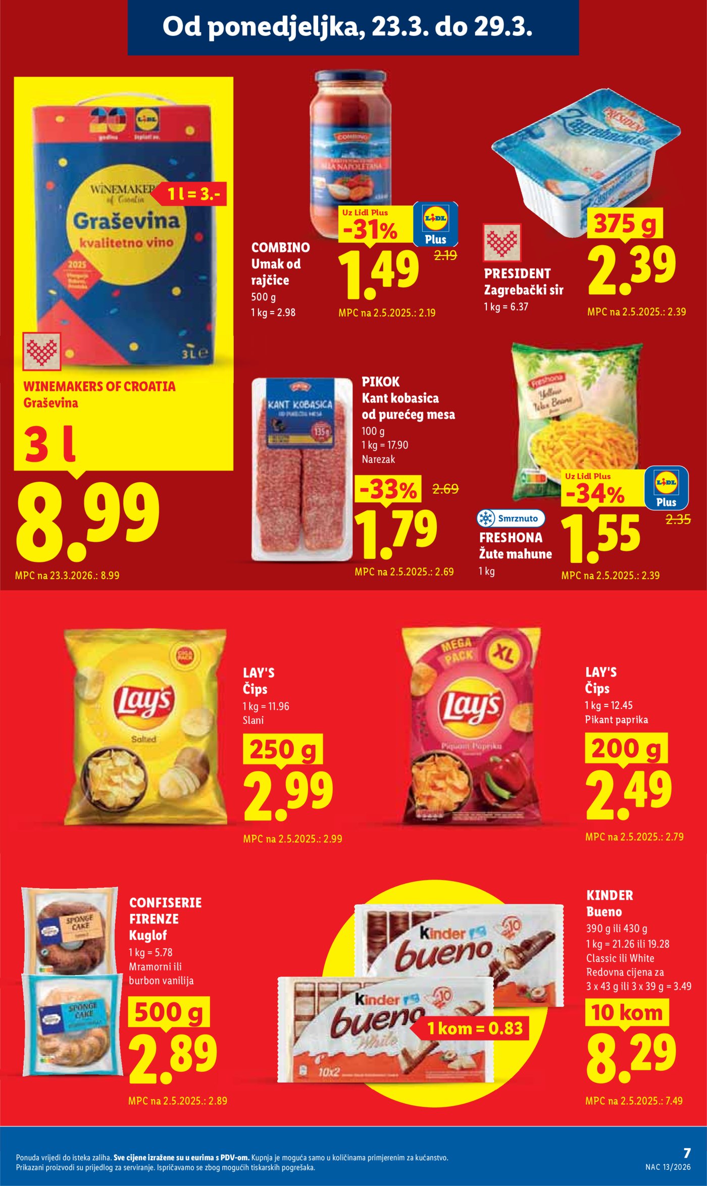 Lidl katalog Super ponuda od ponedjeljka 23.03. - 29.03.2026.