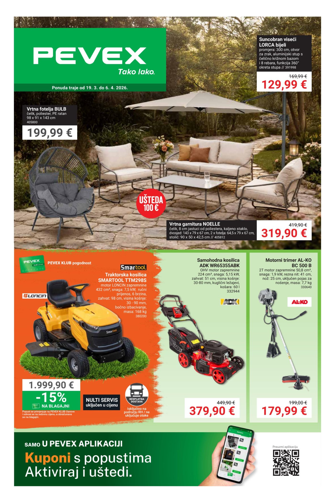 Pevex katalog akcija 19.03.-06.04.2026