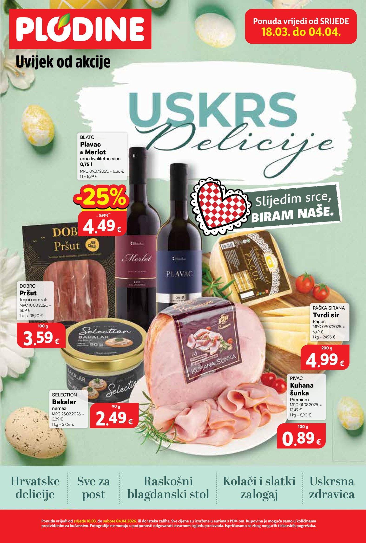Plodine katalog Delicije 18.03.-04.04.2026.