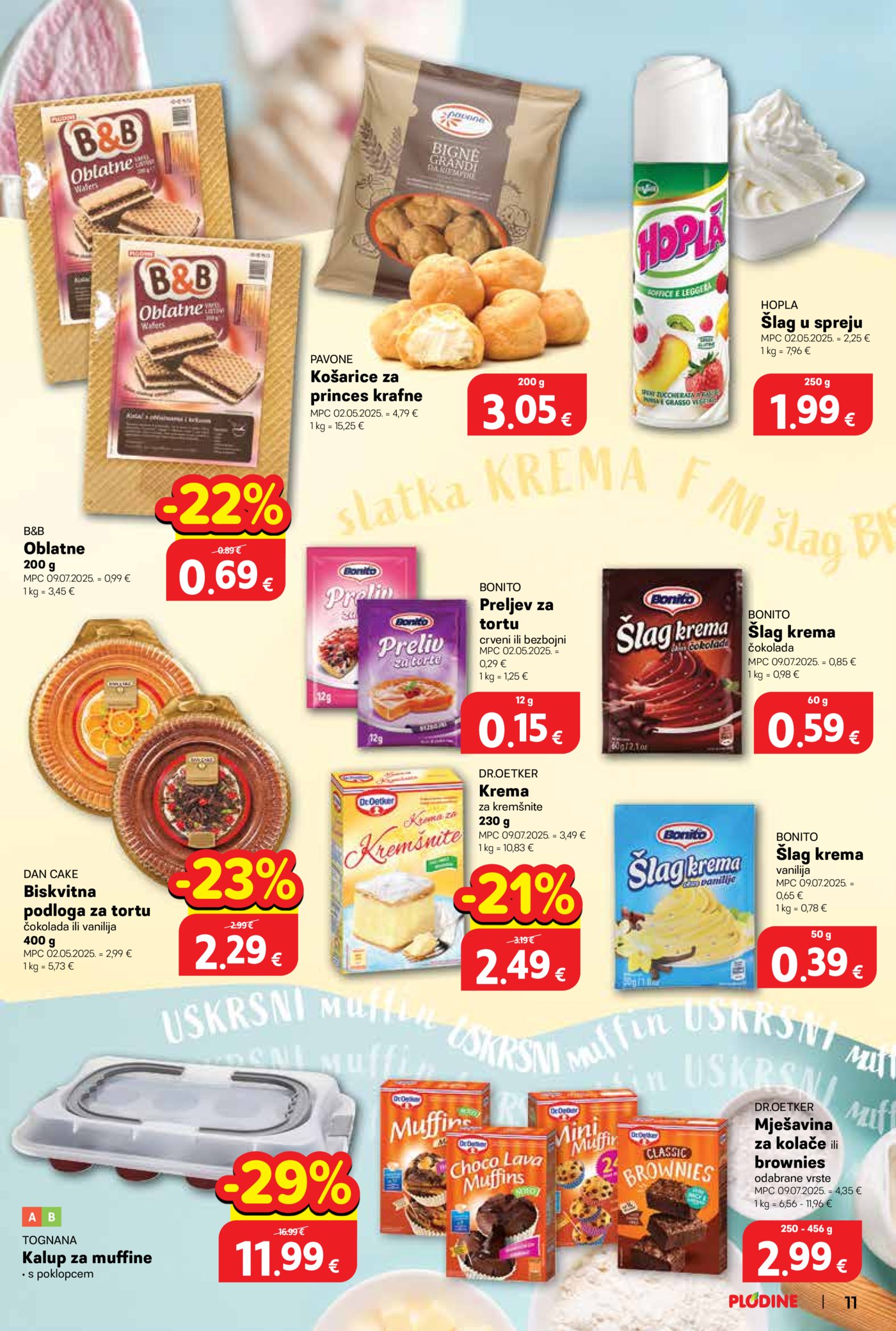 Plodine katalog Sve za kolače 18.03.-04.04.2026.