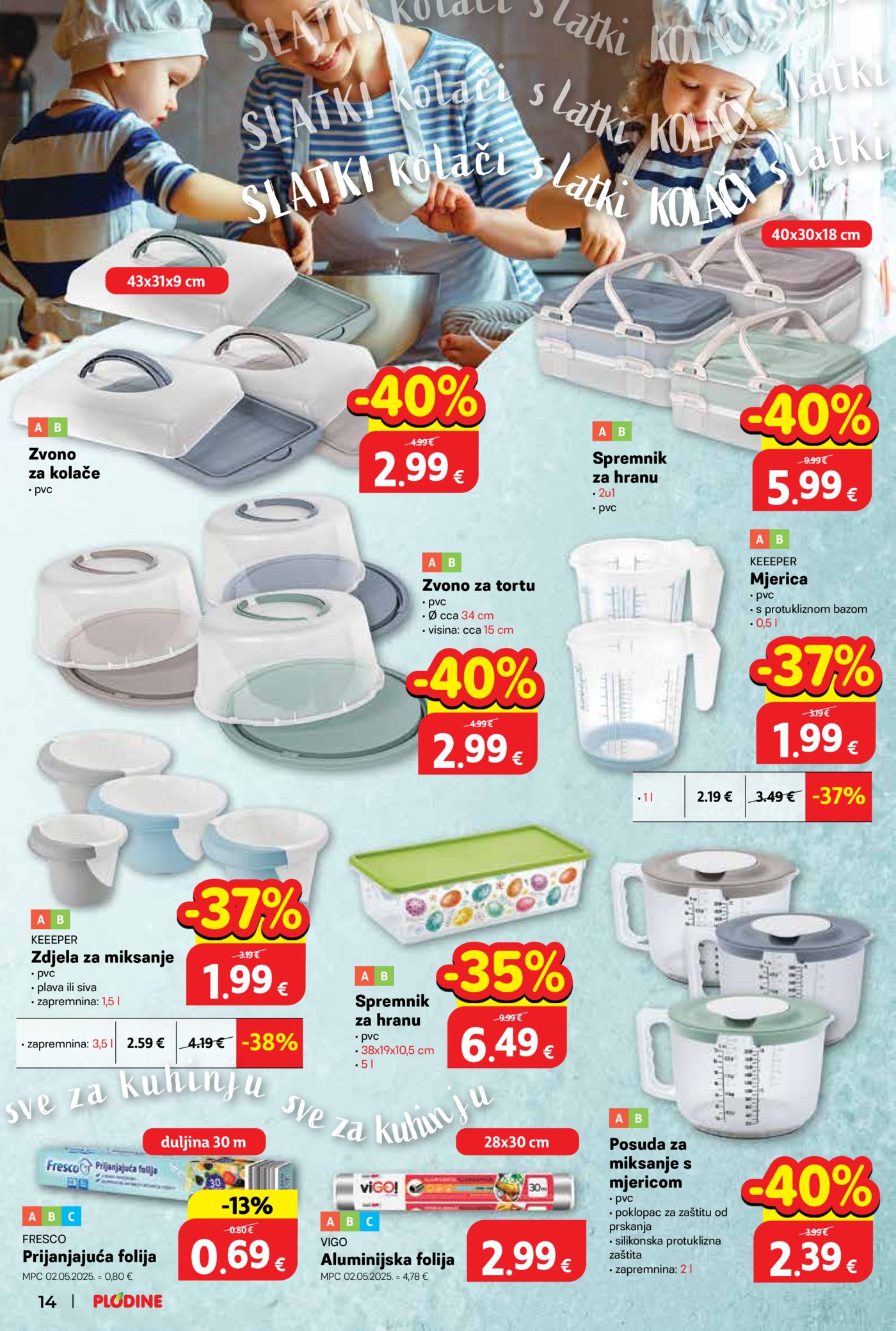 Plodine katalog Sve za kolače 18.03.-04.04.2026.