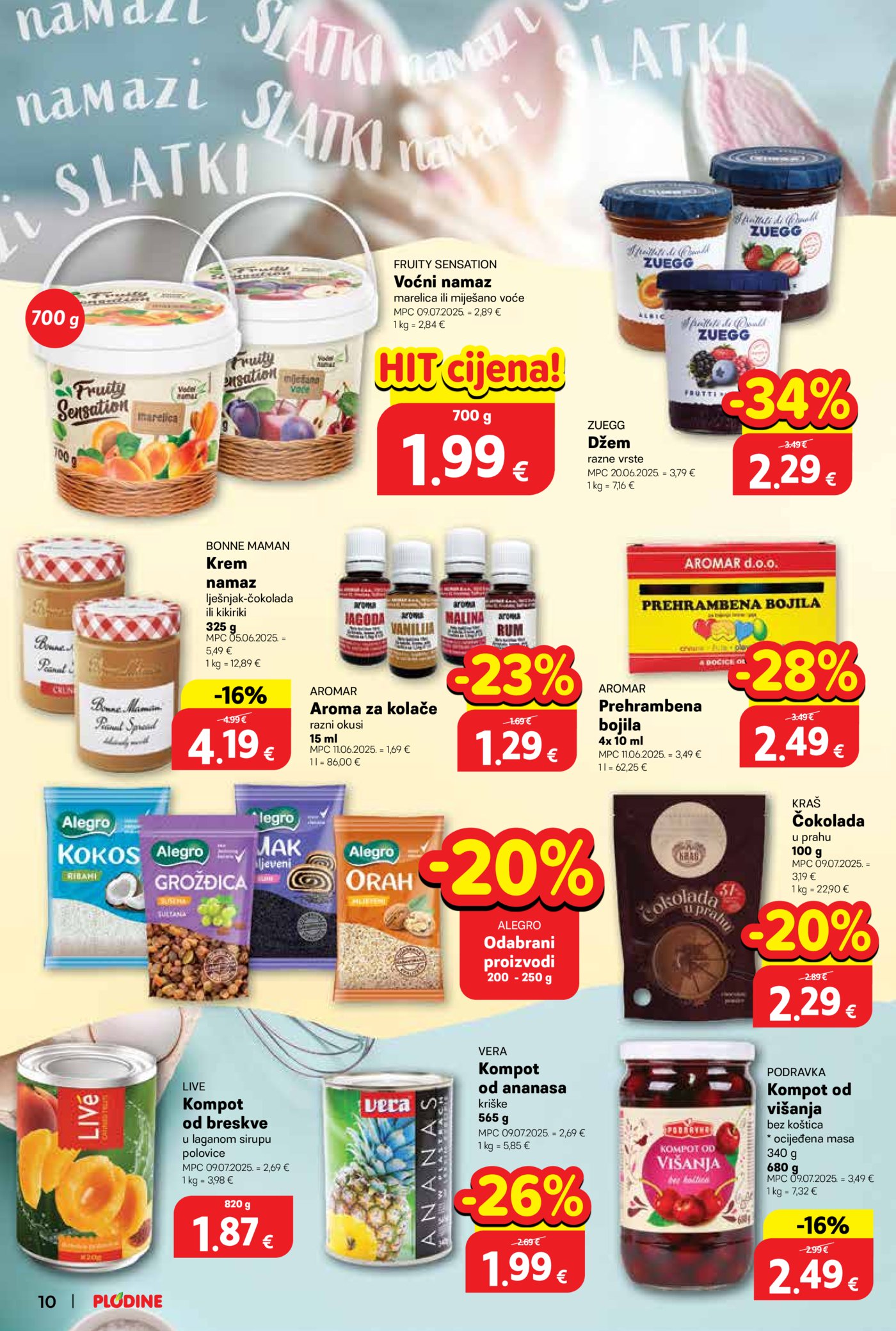 Plodine katalog Sve za kolače 18.03.-04.04.2026.