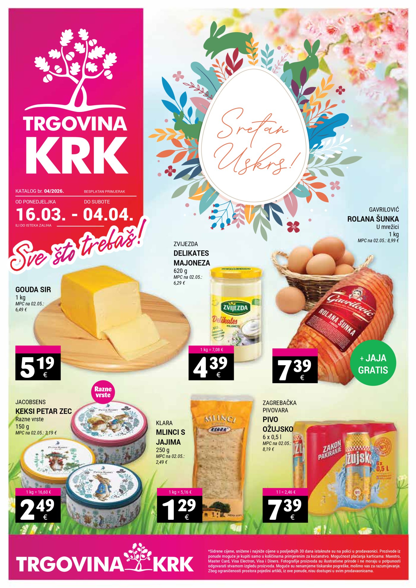 Trgovina Krk katalog Akcija 16.03.-04.04.2026.