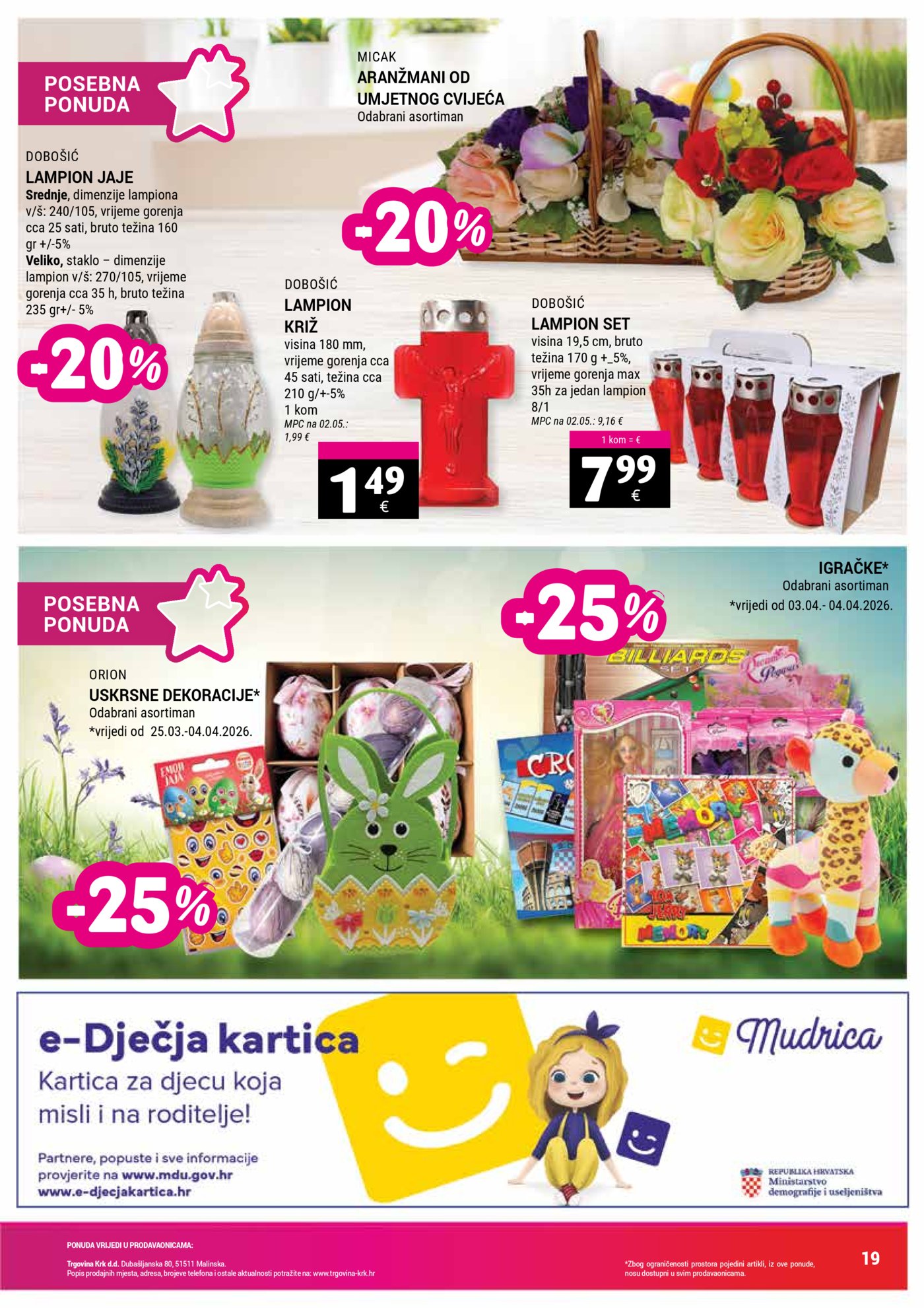 Trgovina Krk katalog Akcija 16.03.-04.04.2026.