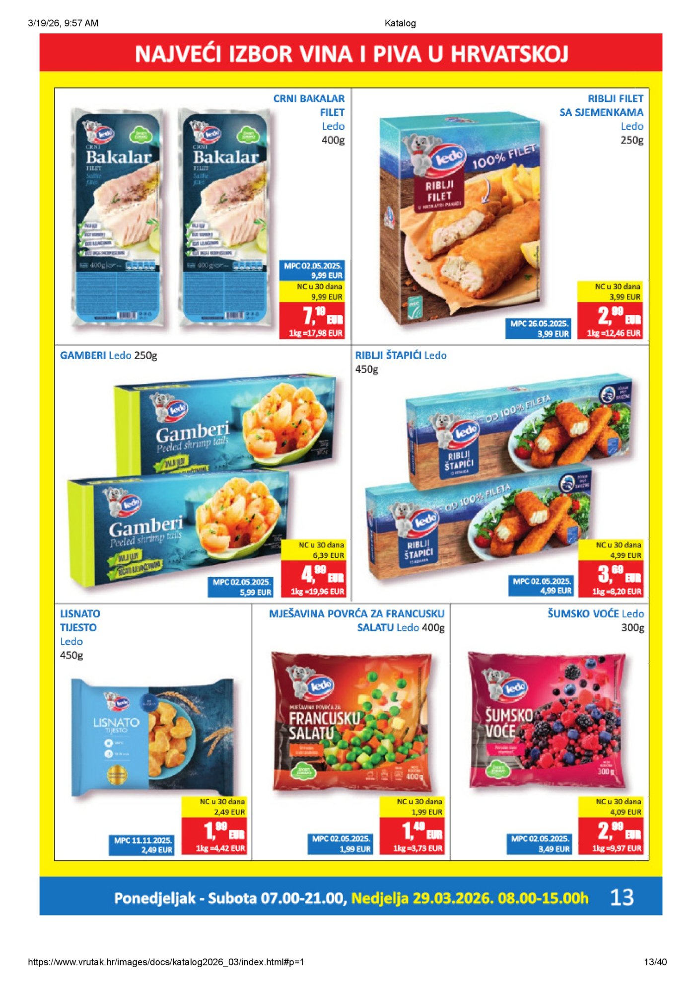 Vrutak katalog Akcija 16.03. - 05.04.2026.