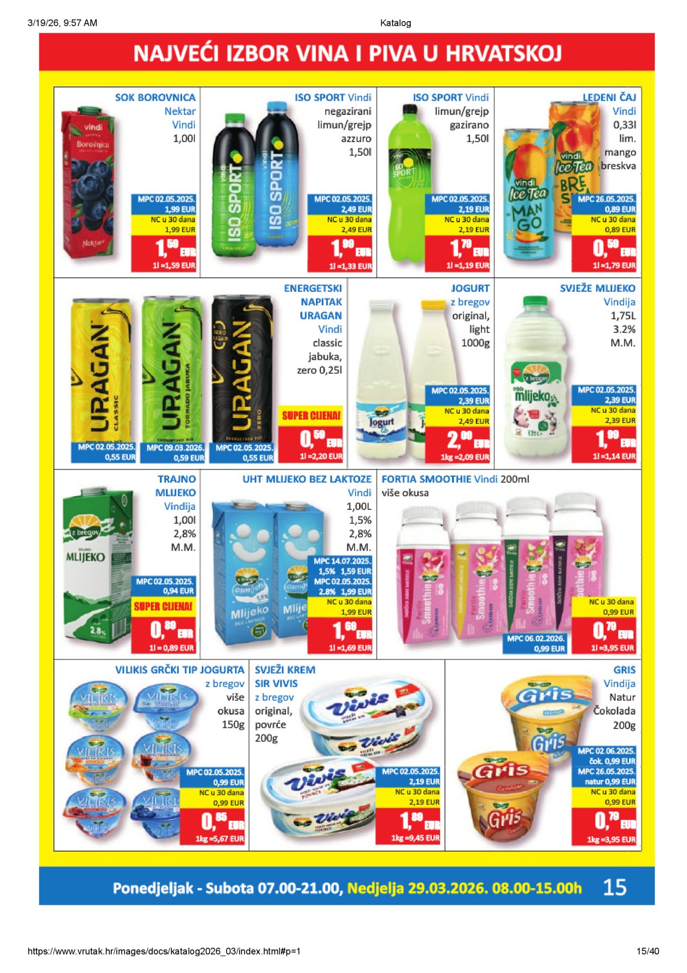 Vrutak katalog Akcija 16.03. - 05.04.2026.