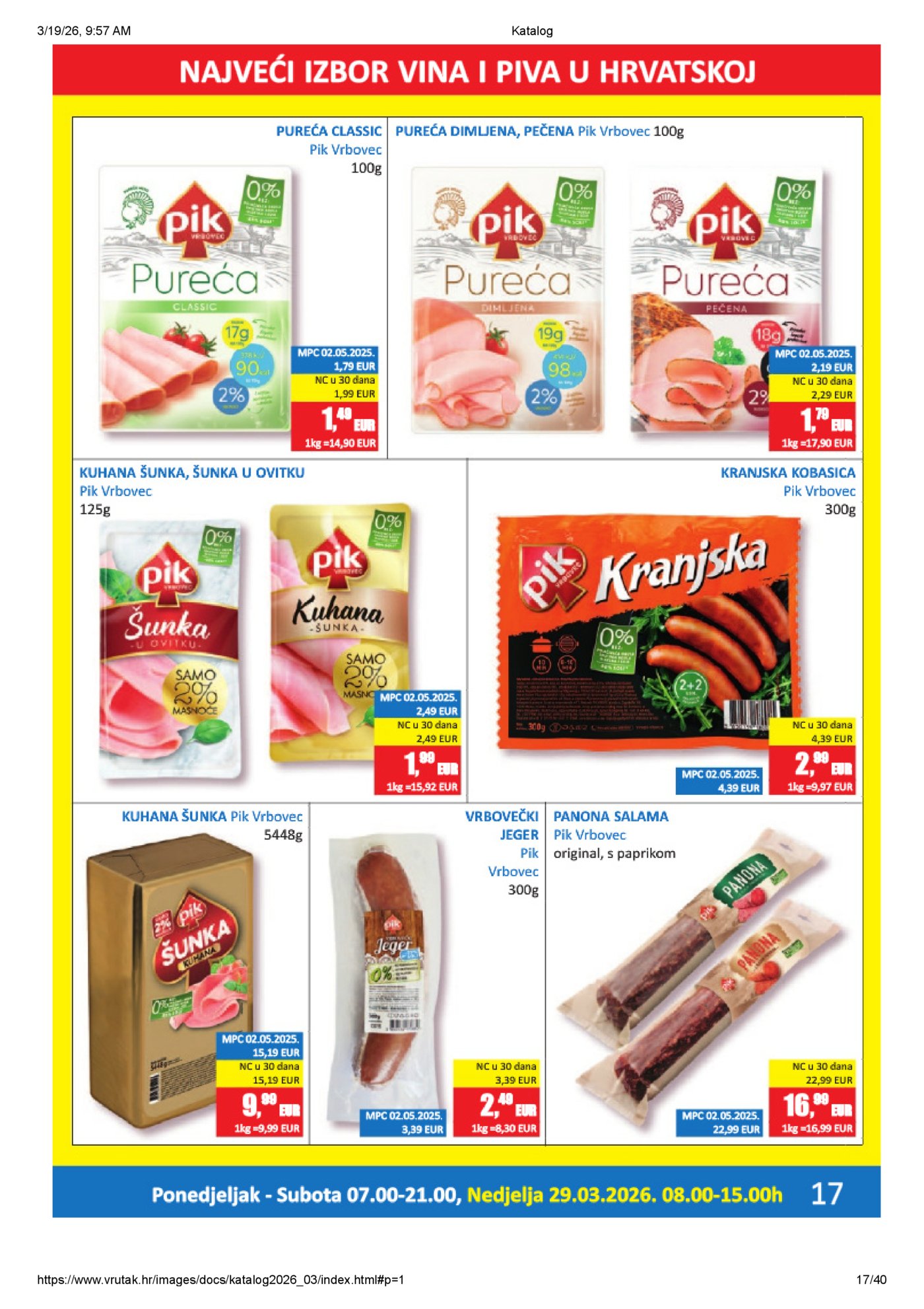 Vrutak katalog Akcija 16.03. - 05.04.2026.