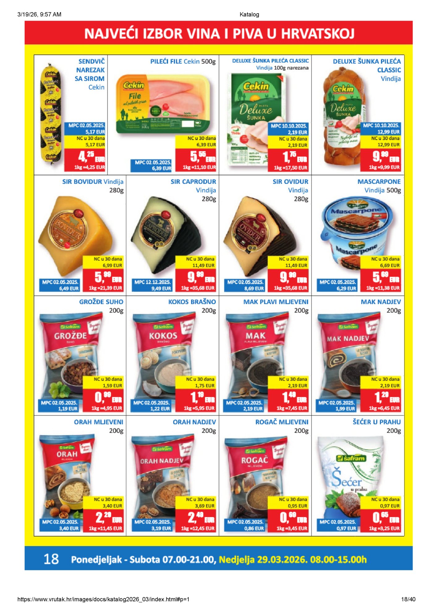 Vrutak katalog Akcija 16.03. - 05.04.2026.