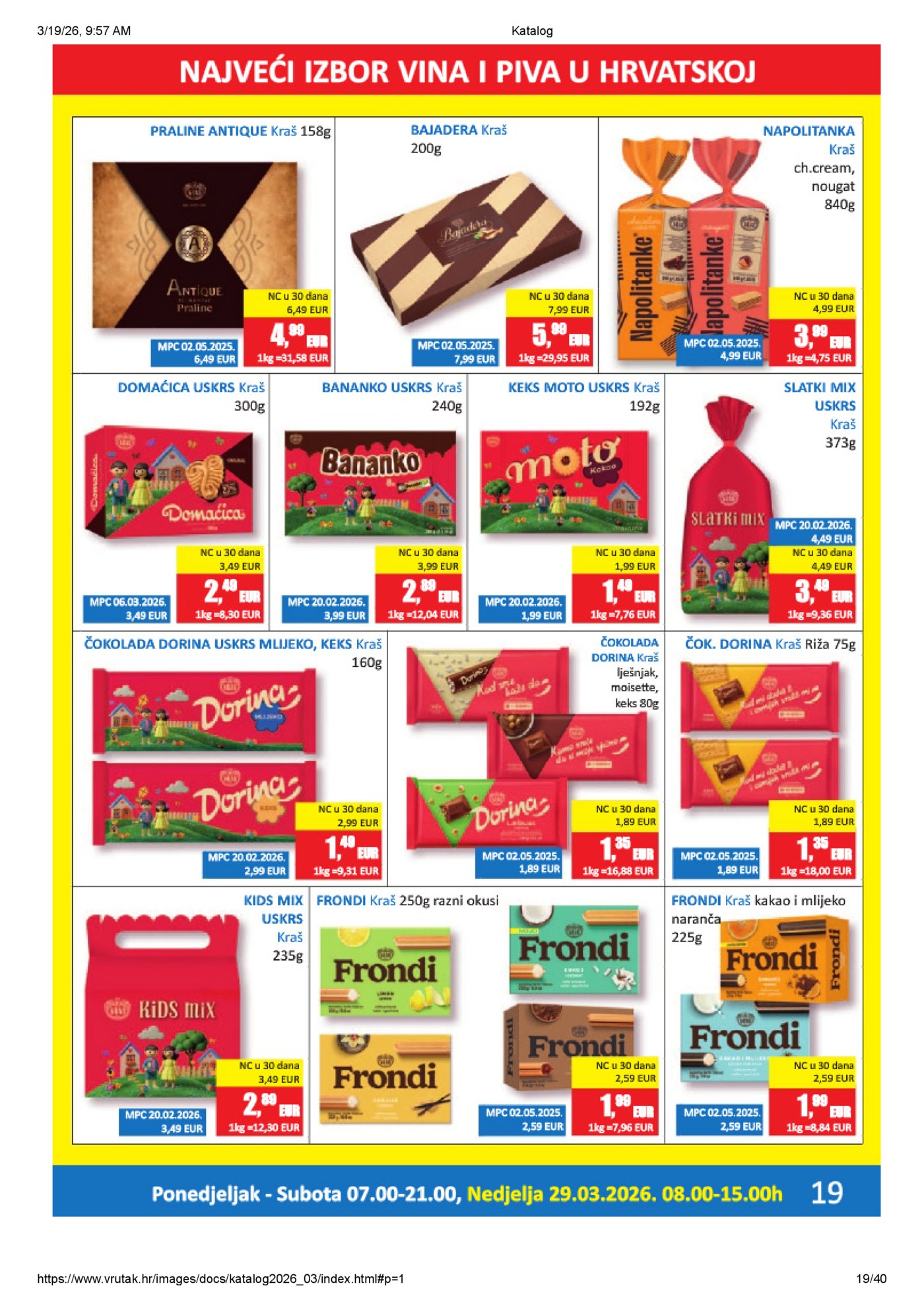 Vrutak katalog Akcija 16.03. - 05.04.2026.