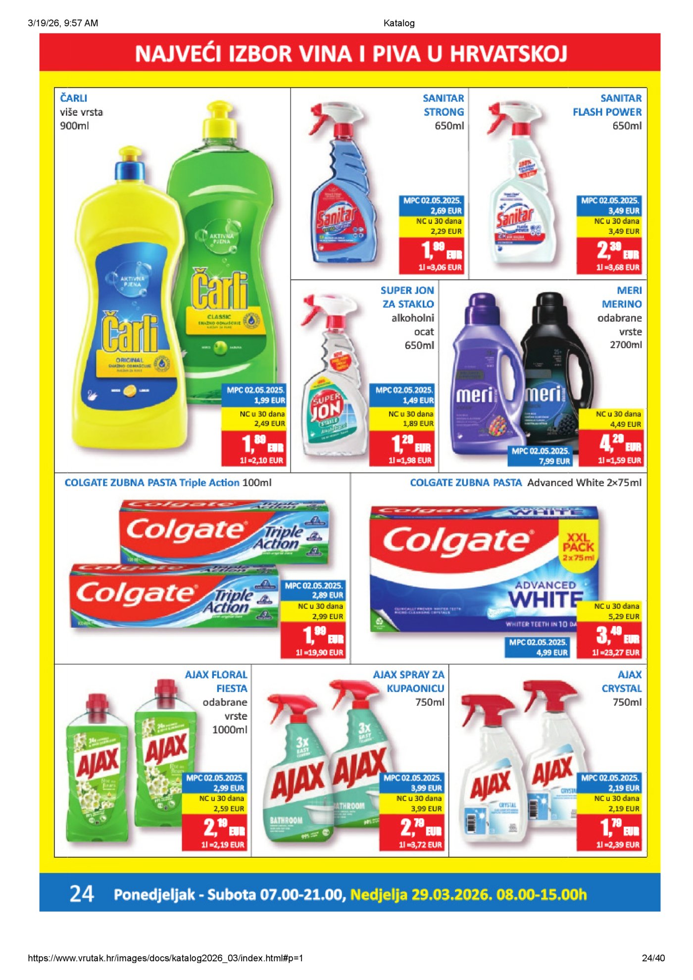 Vrutak katalog Akcija 16.03. - 05.04.2026.