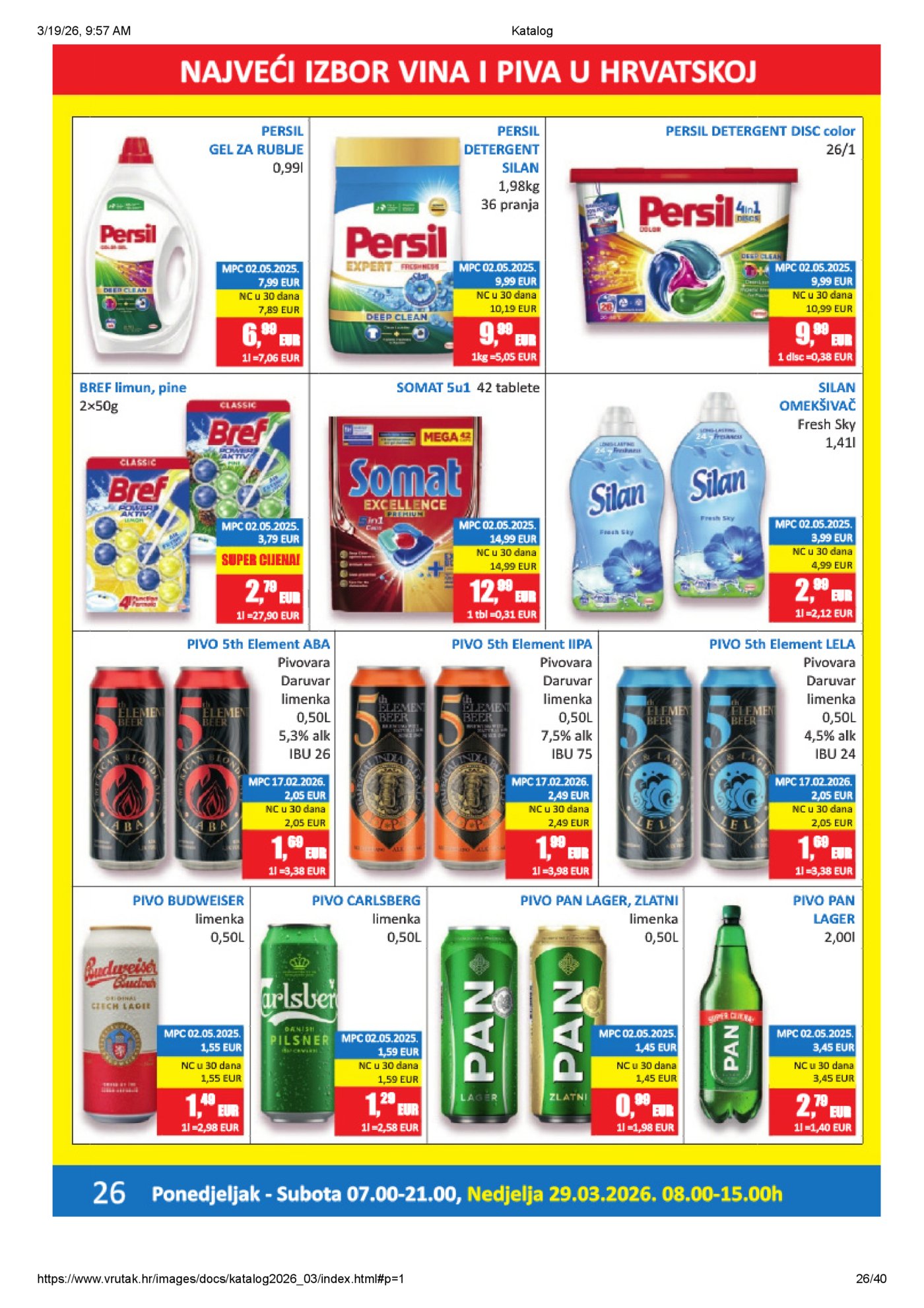 Vrutak katalog Akcija 16.03. - 05.04.2026.