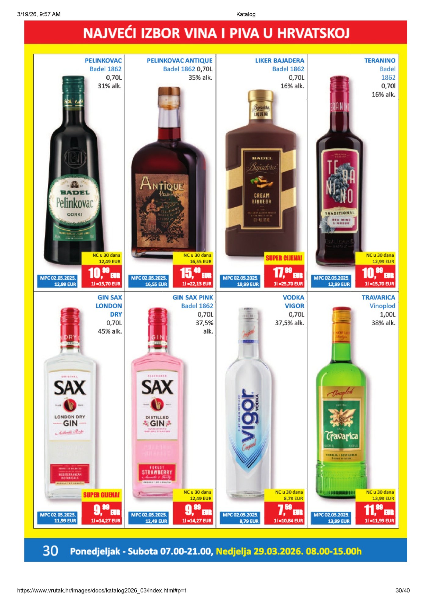 Vrutak katalog Akcija 16.03. - 05.04.2026.