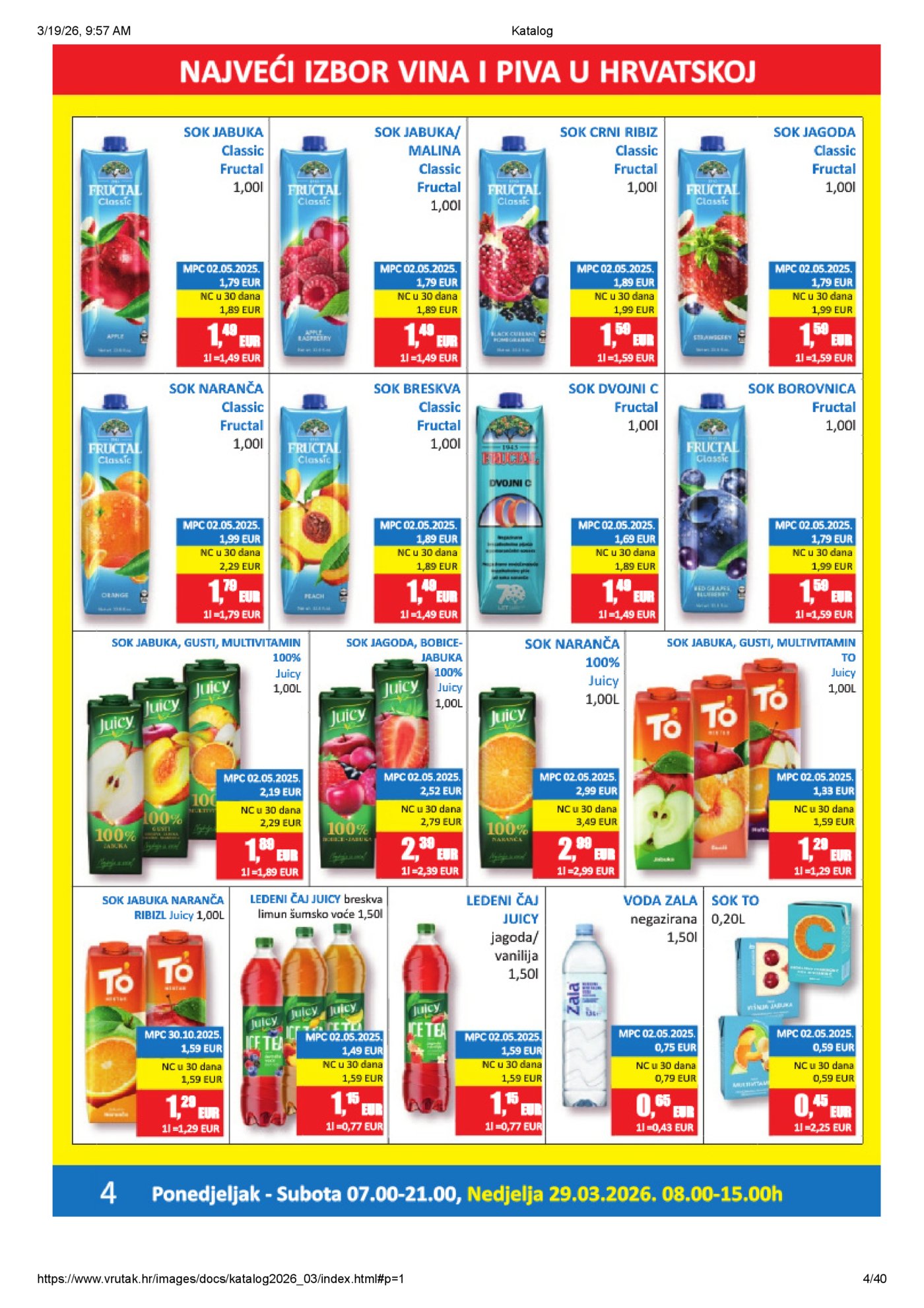 Vrutak katalog Akcija 16.03. - 05.04.2026.