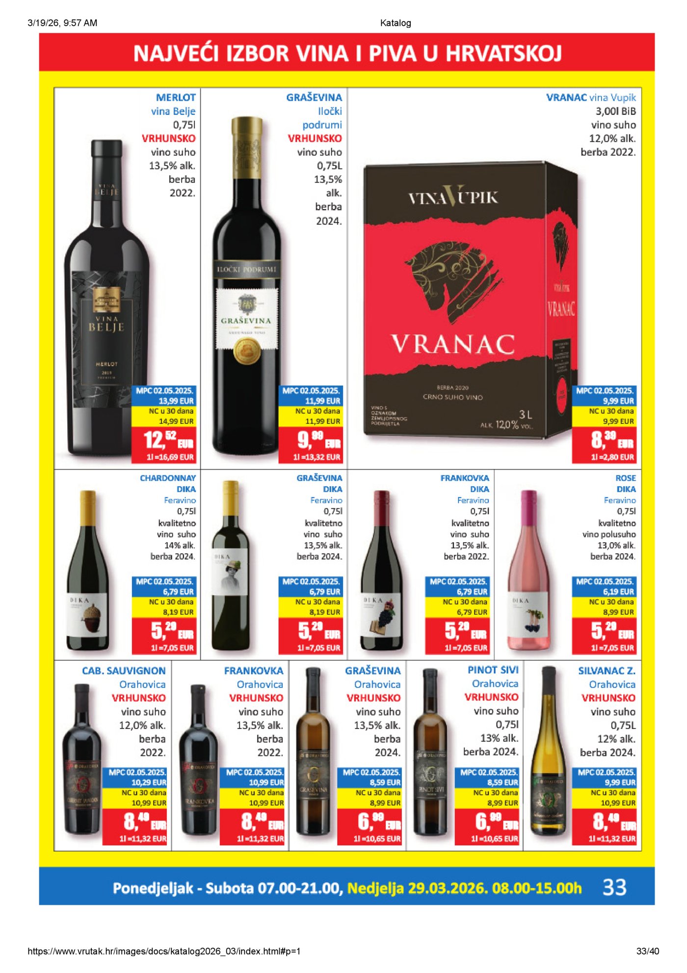 Vrutak katalog Akcija 16.03. - 05.04.2026.