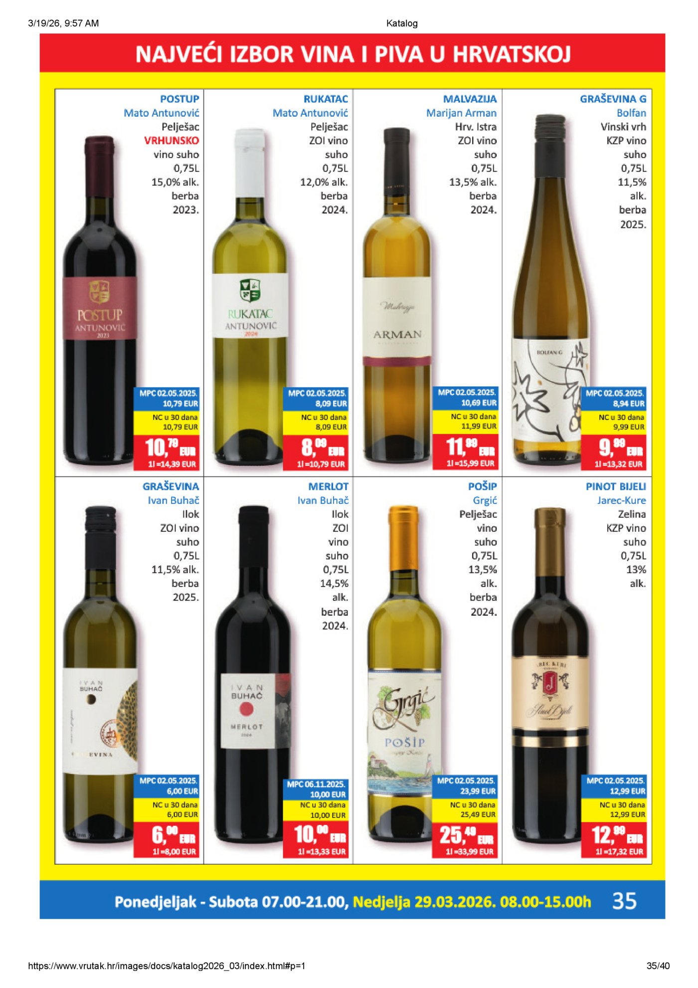 Vrutak katalog Akcija 16.03. - 05.04.2026.