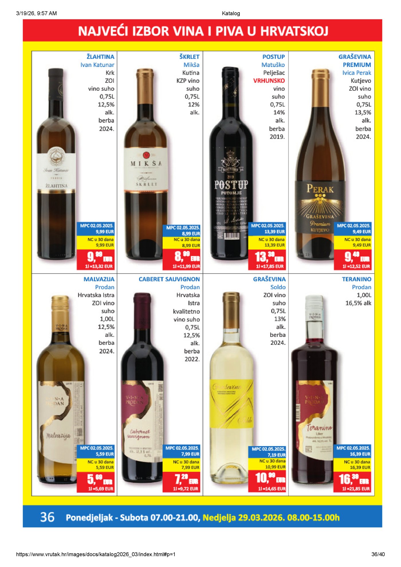 Vrutak katalog Akcija 16.03. - 05.04.2026.