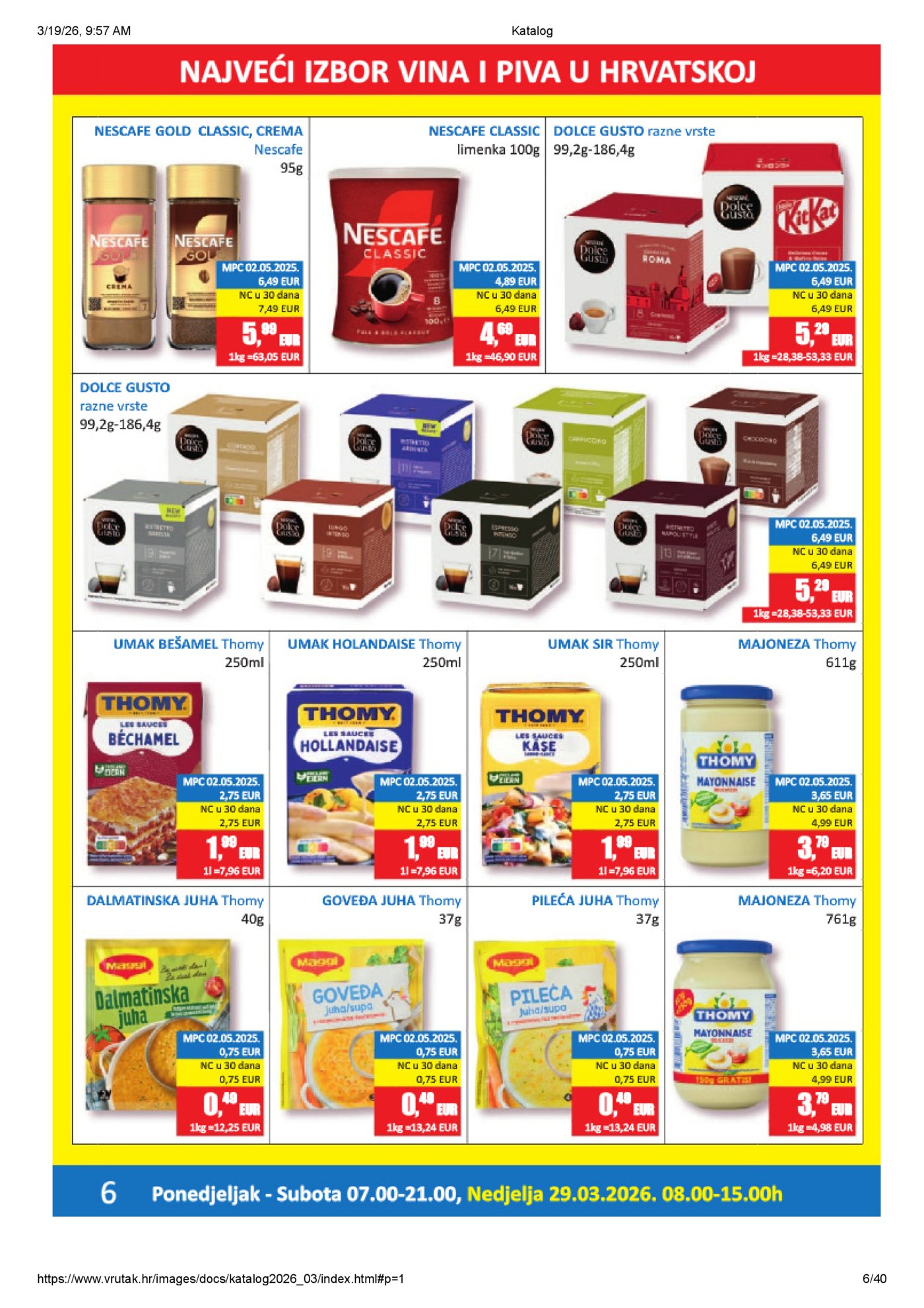 Vrutak katalog Akcija 16.03. - 05.04.2026.