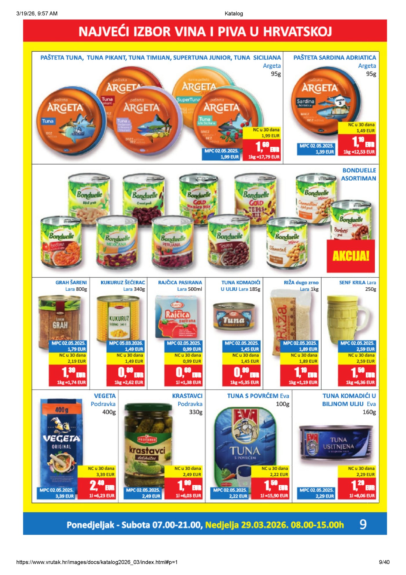 Vrutak katalog Akcija 16.03. - 05.04.2026.