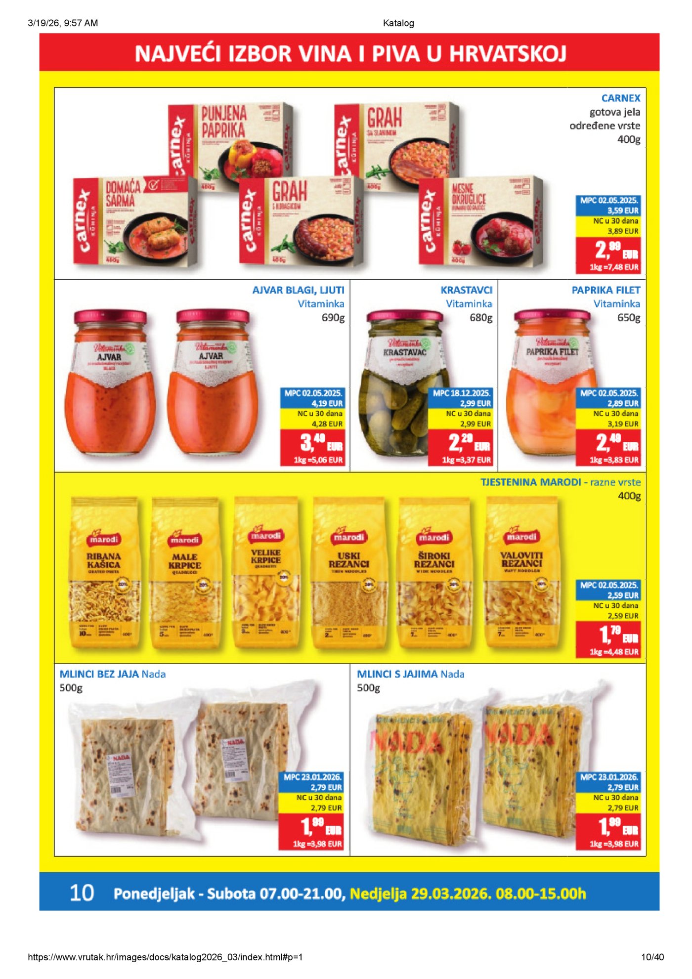 Vrutak katalog Akcija 16.03. - 05.04.2026.