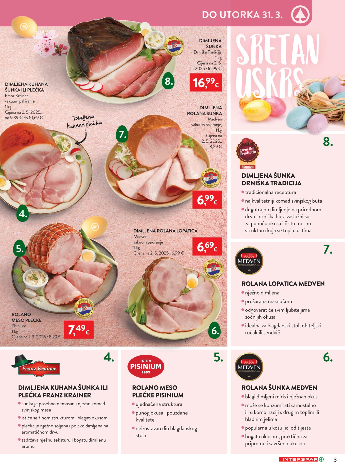 INTERSPAR katalog Akcija 25.03. - 07.04.2026.
