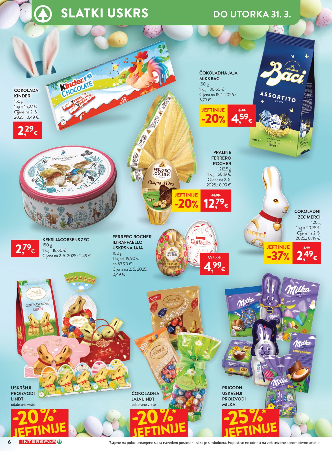 INTERSPAR katalog Akcija 25.03. - 07.04.2026.