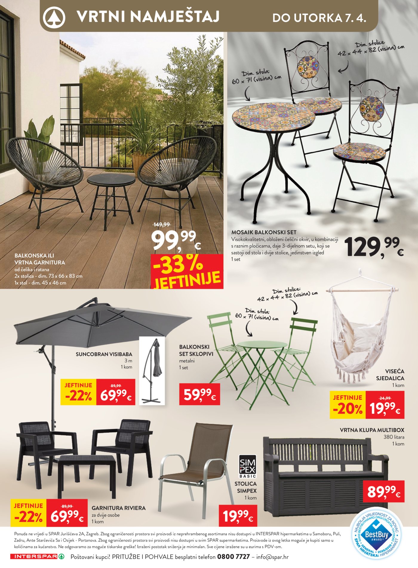 INTERSPAR katalog Akcija 25.03. - 07.04.2026.