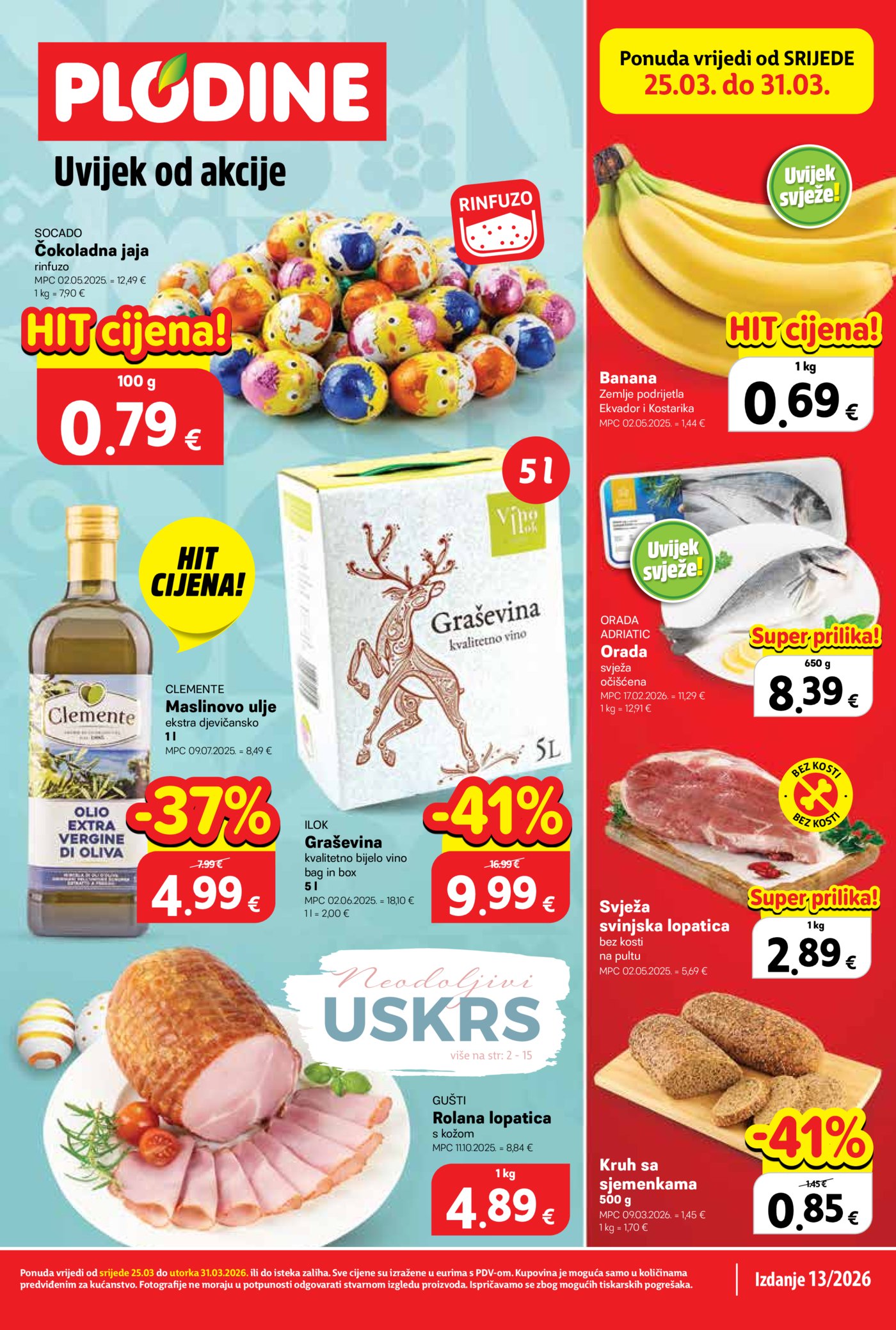 Plodine katalog Akcija 25.03. - 31.03.2026.