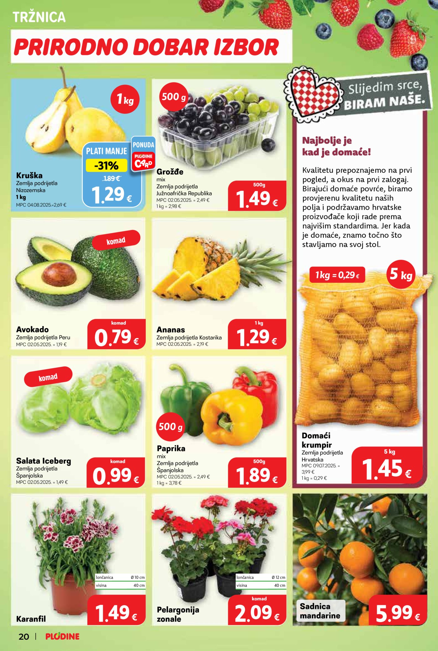 Plodine katalog Akcija 25.03. - 31.03.2026.