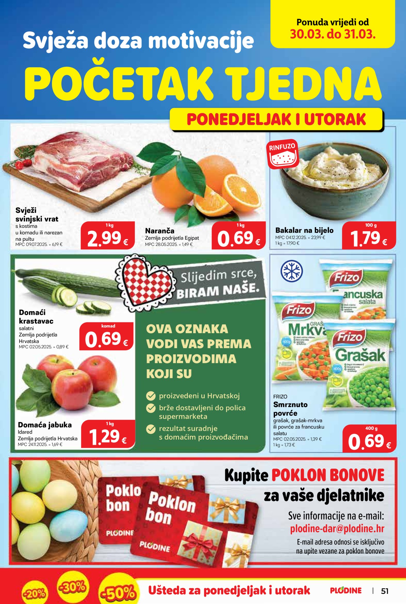 Plodine katalog Akcija 25.03. - 31.03.2026.