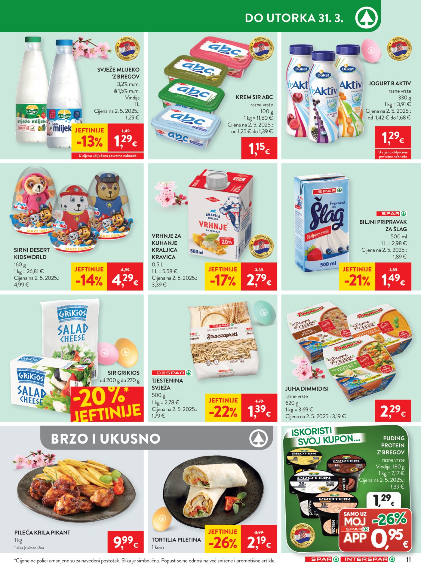 SPAR - INTERSPAR katalog 25.03. - 31.03.2026.