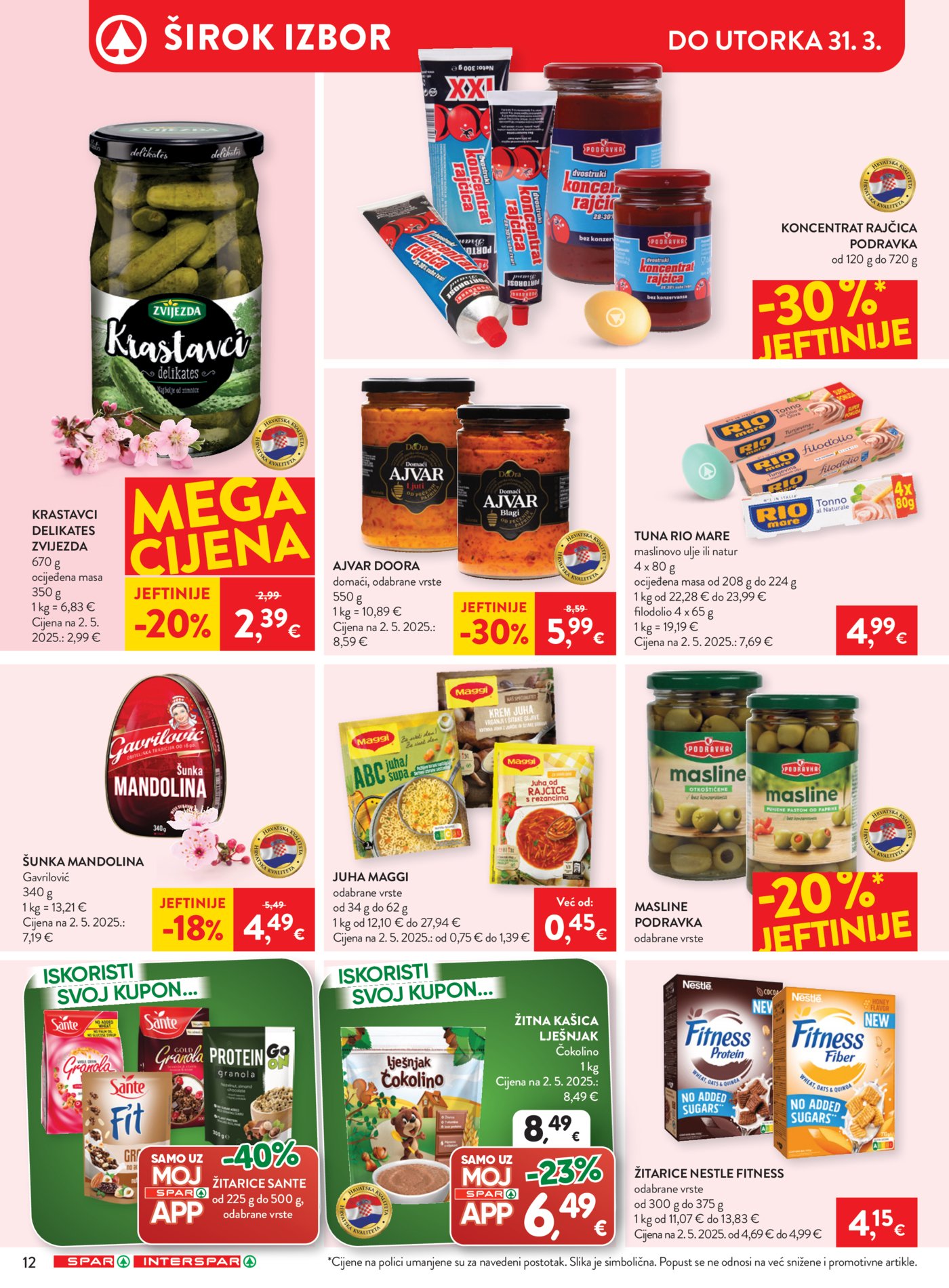SPAR - INTERSPAR katalog 25.03. - 31.03.2026.