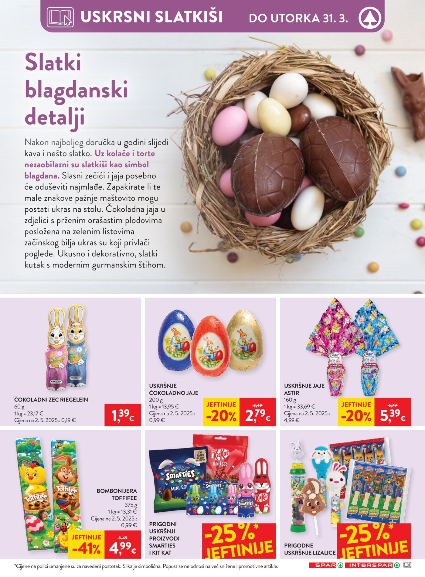 SPAR - INTERSPAR katalog 25.03. - 31.03.2026.
