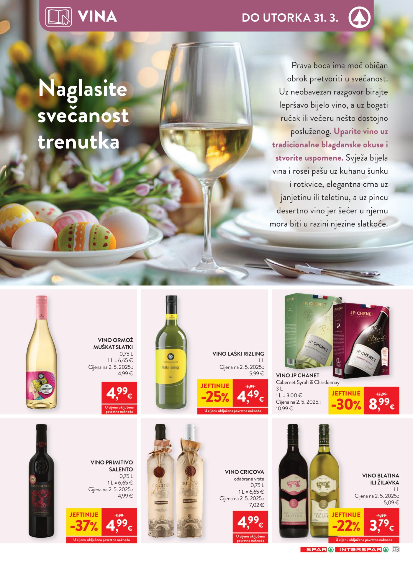 SPAR - INTERSPAR katalog 25.03. - 31.03.2026.