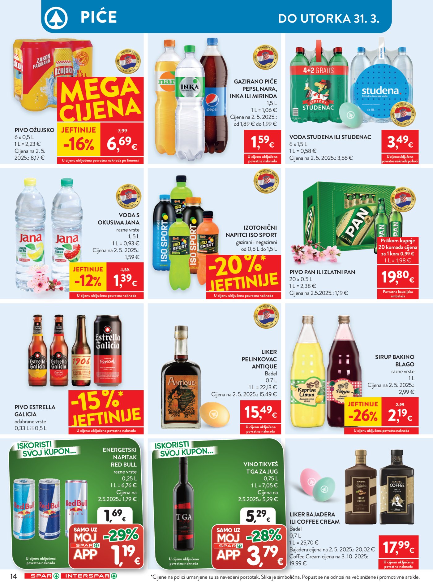 SPAR - INTERSPAR katalog 25.03. - 31.03.2026.