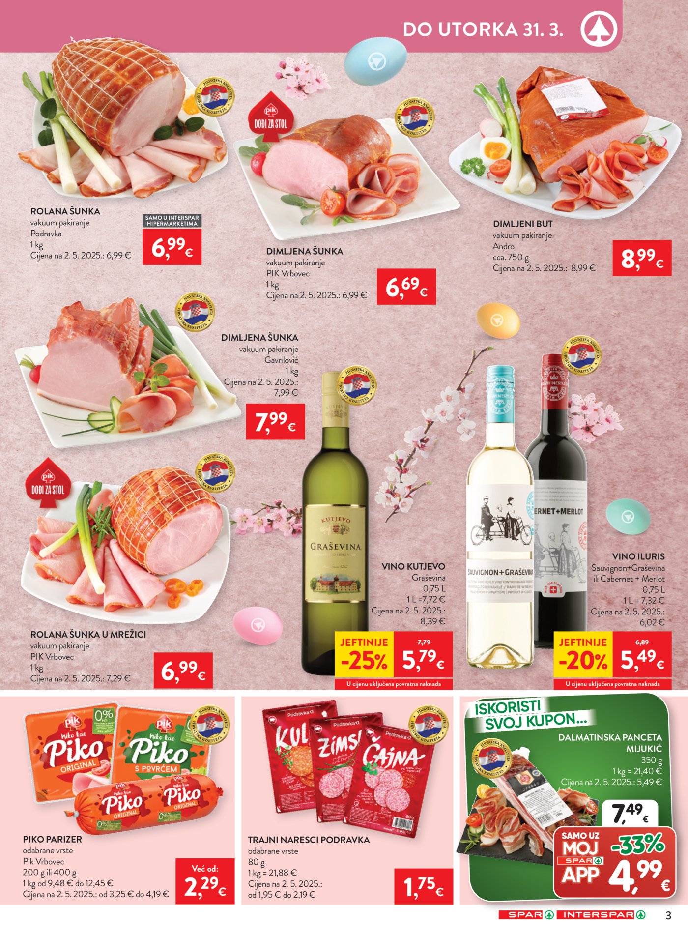 SPAR - INTERSPAR katalog 25.03. - 31.03.2026.