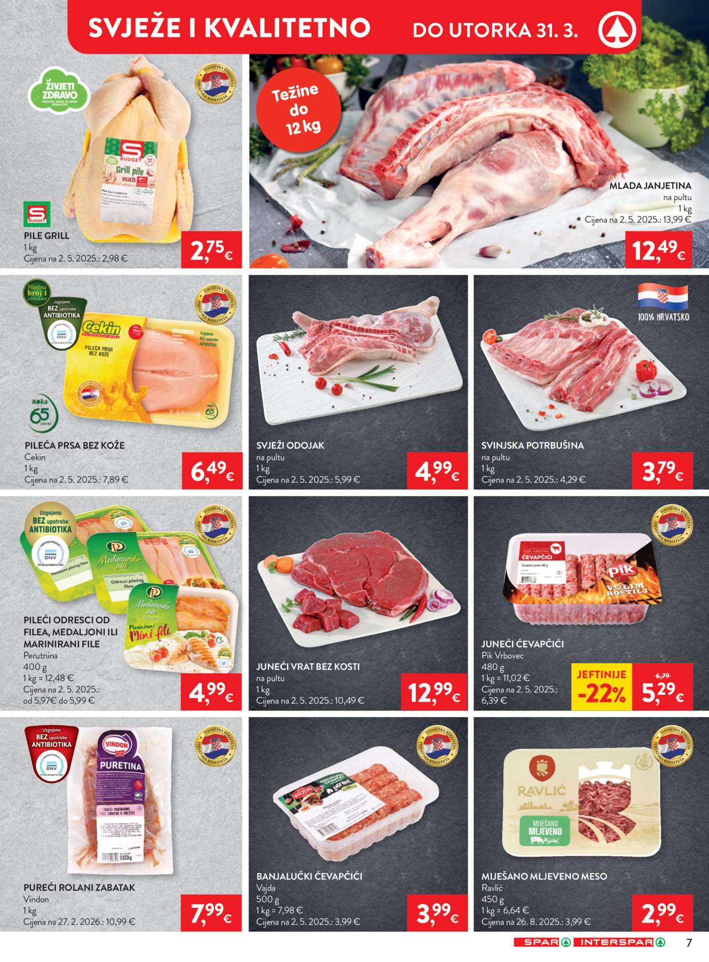 SPAR - INTERSPAR katalog 25.03. - 31.03.2026.