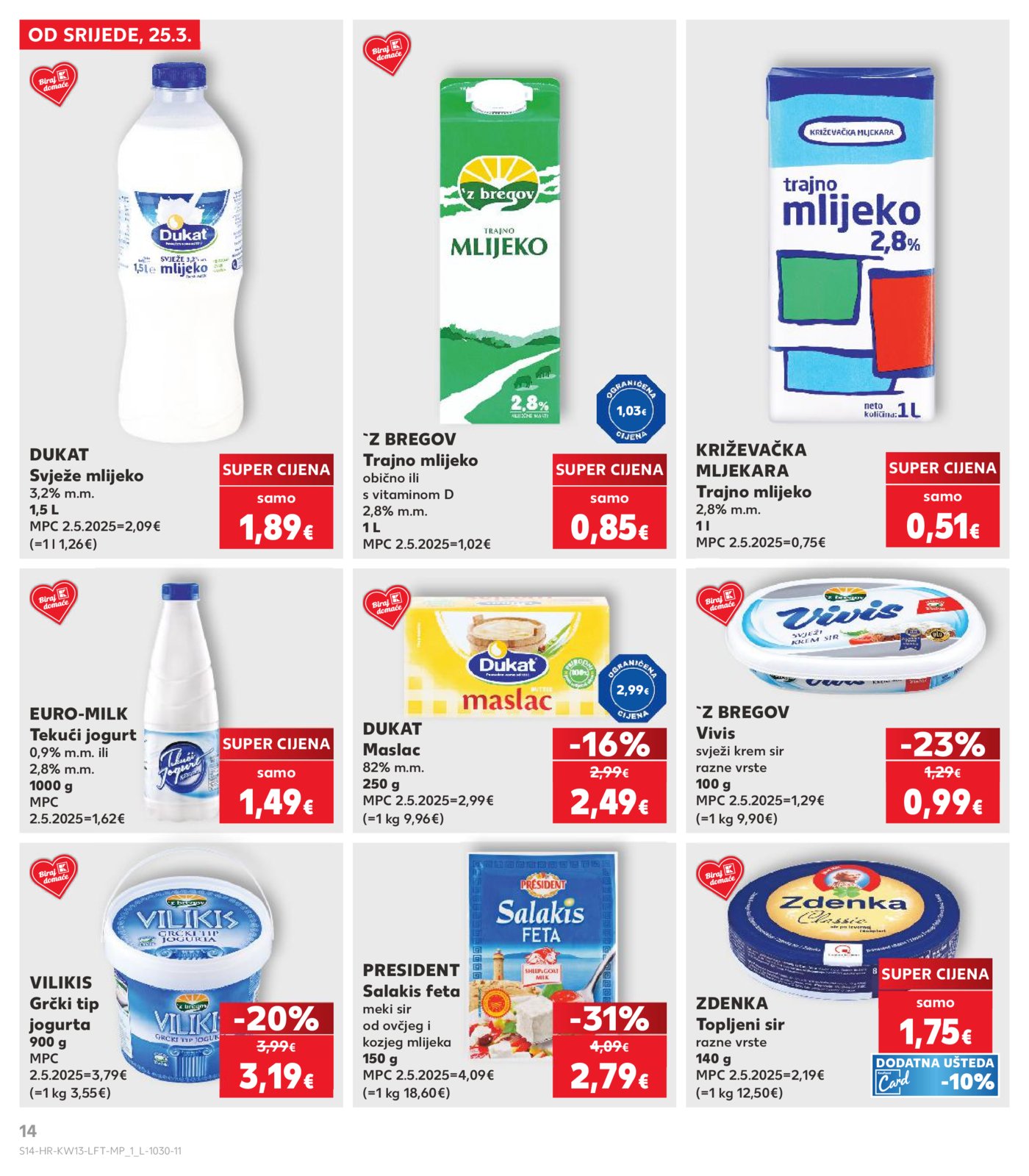 Kaufland katalog Akcija 25.03. - 31.03.2026. Odabrane poslovnice