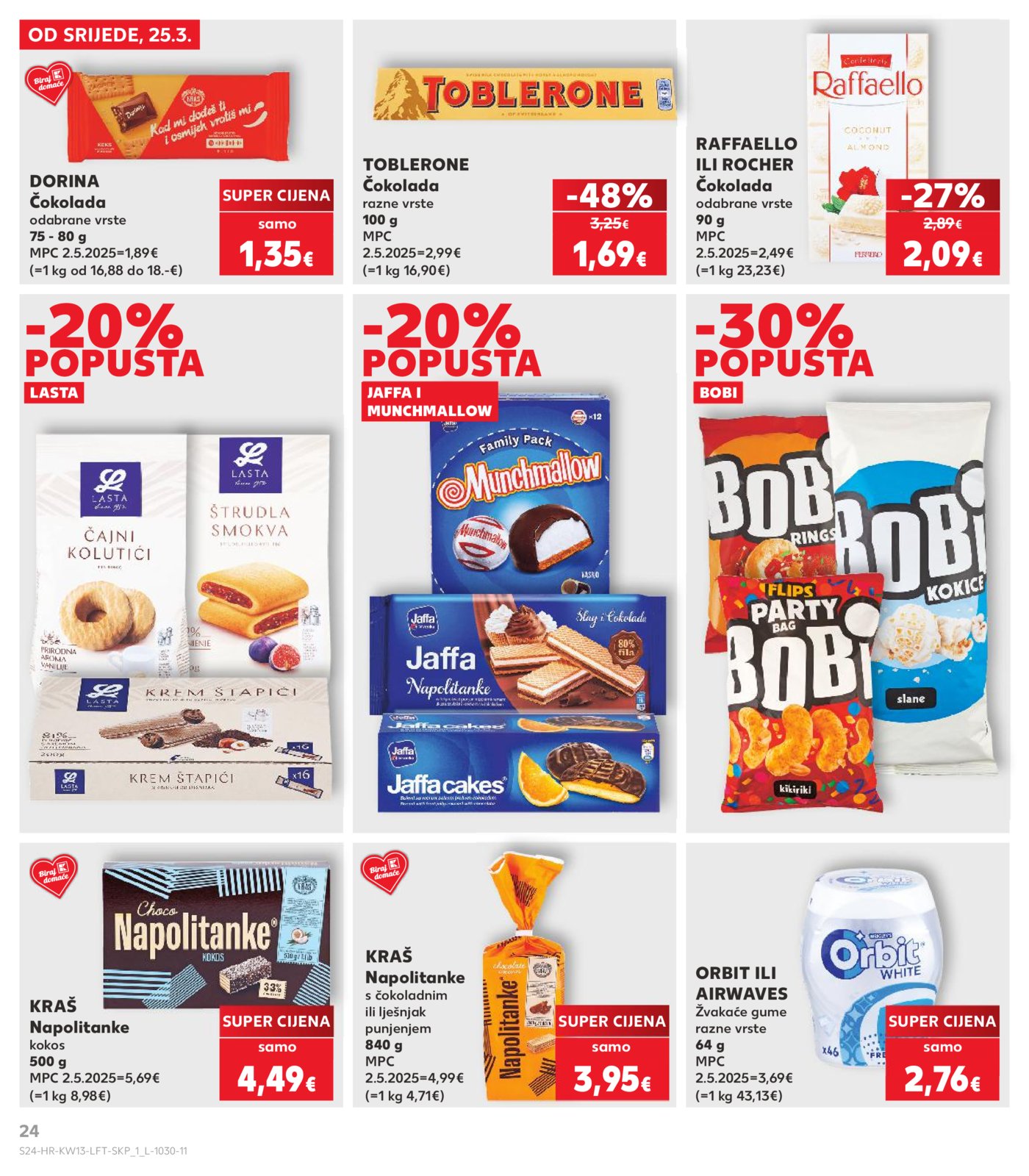 Kaufland katalog Akcija 25.03. - 31.03.2026. Odabrane poslovnice