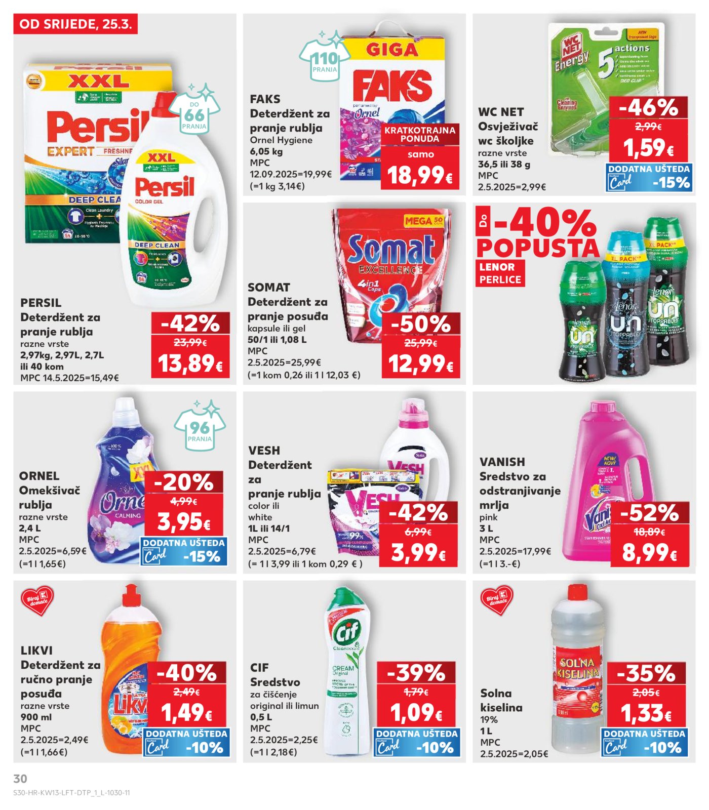 Kaufland katalog Akcija 25.03. - 31.03.2026. Odabrane poslovnice