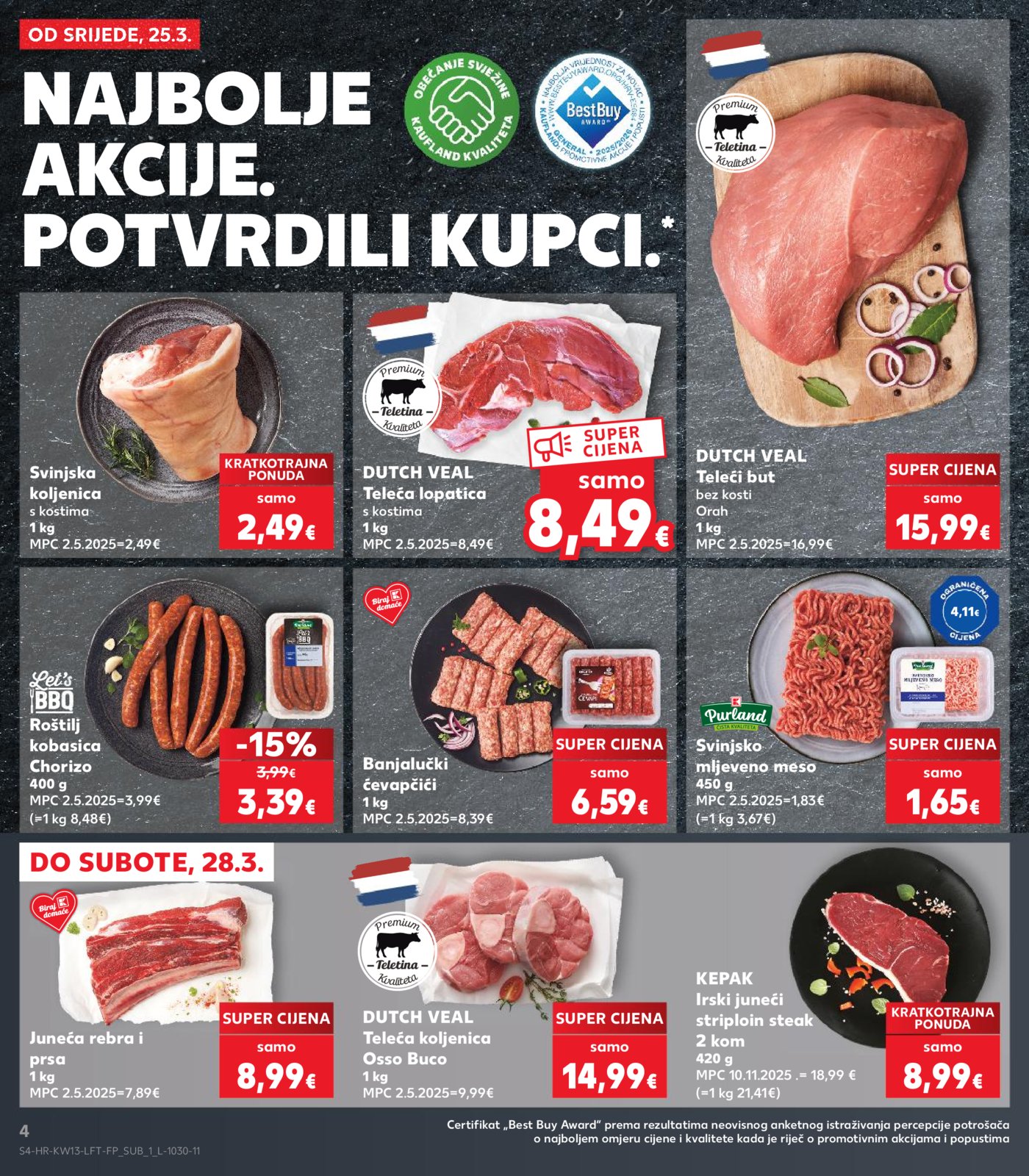Kaufland katalog Akcija 25.03. - 31.03.2026. Odabrane poslovnice