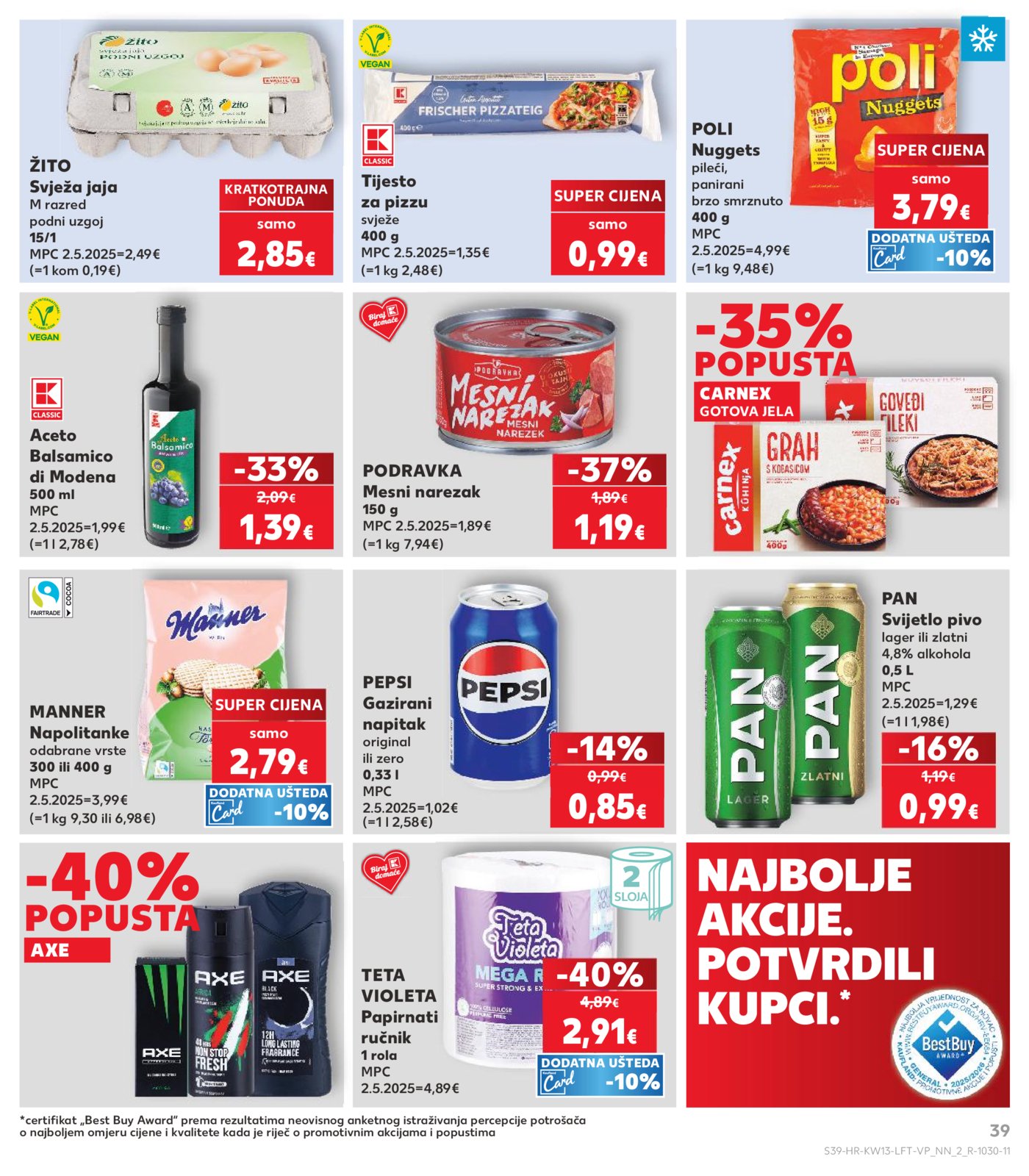 Kaufland katalog Akcija 25.03. - 31.03.2026. Odabrane poslovnice