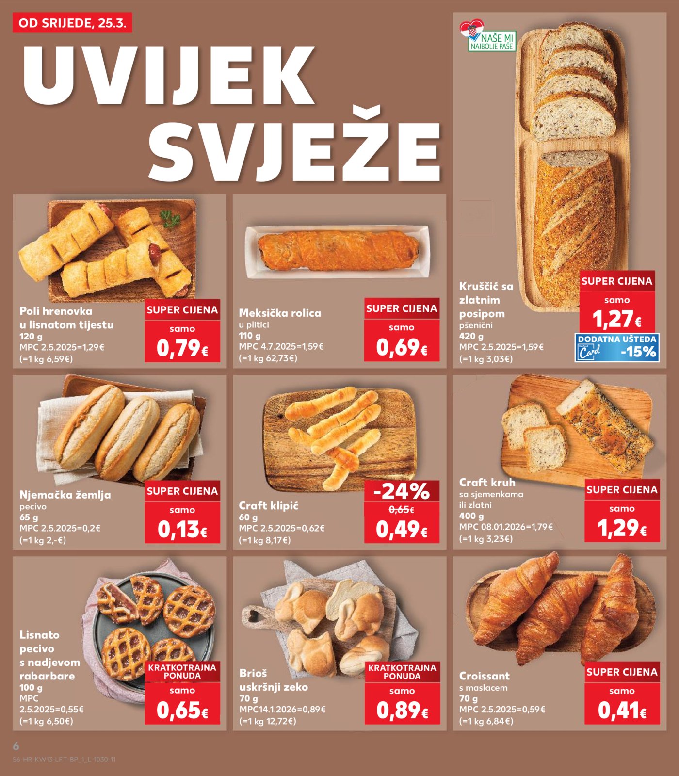 Kaufland katalog Akcija 25.03. - 31.03.2026. Odabrane poslovnice