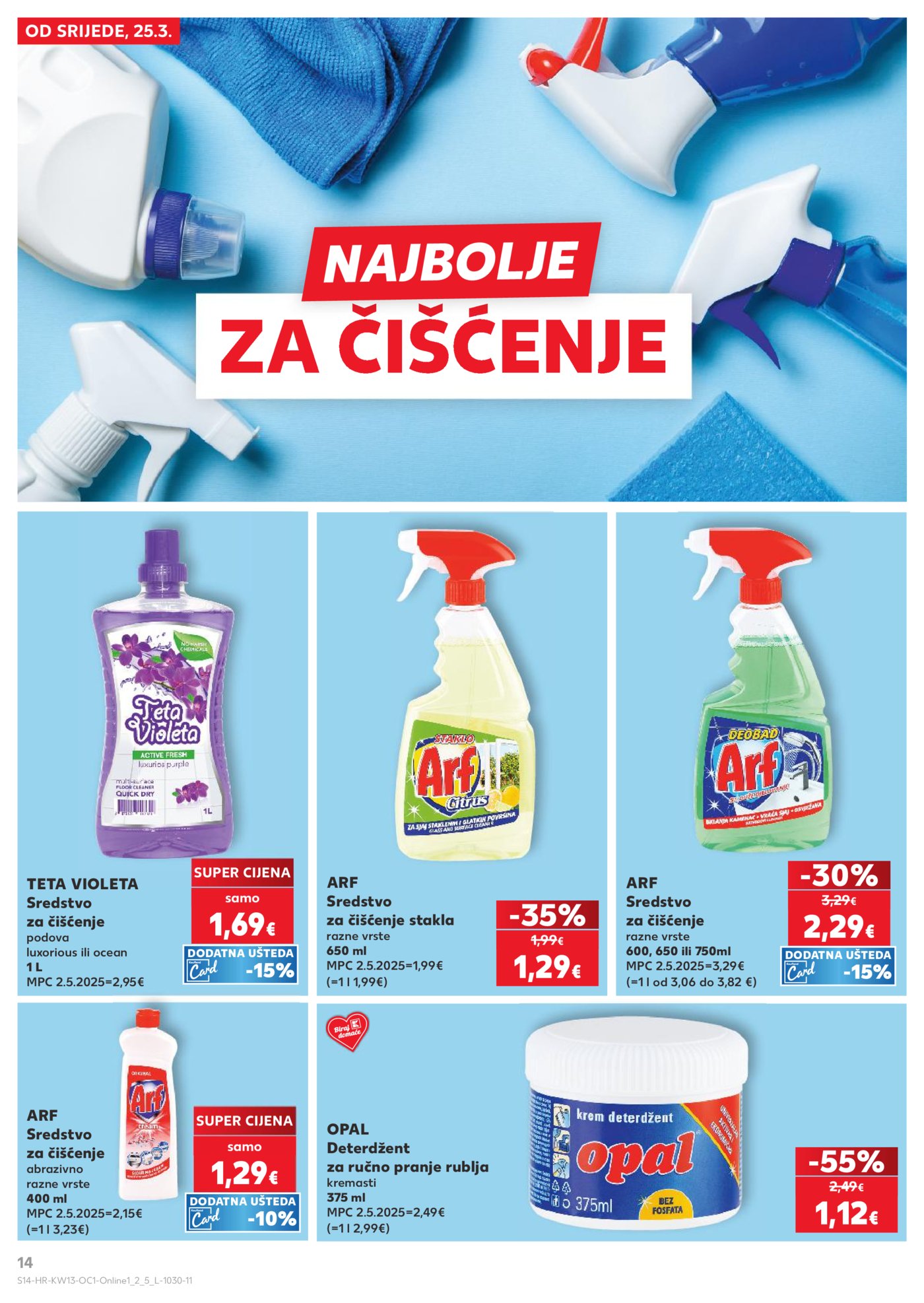 Kaufland katalog Robne marke 25.03. - 31.03.2026. Pula, Zadar, Split, Ivanec