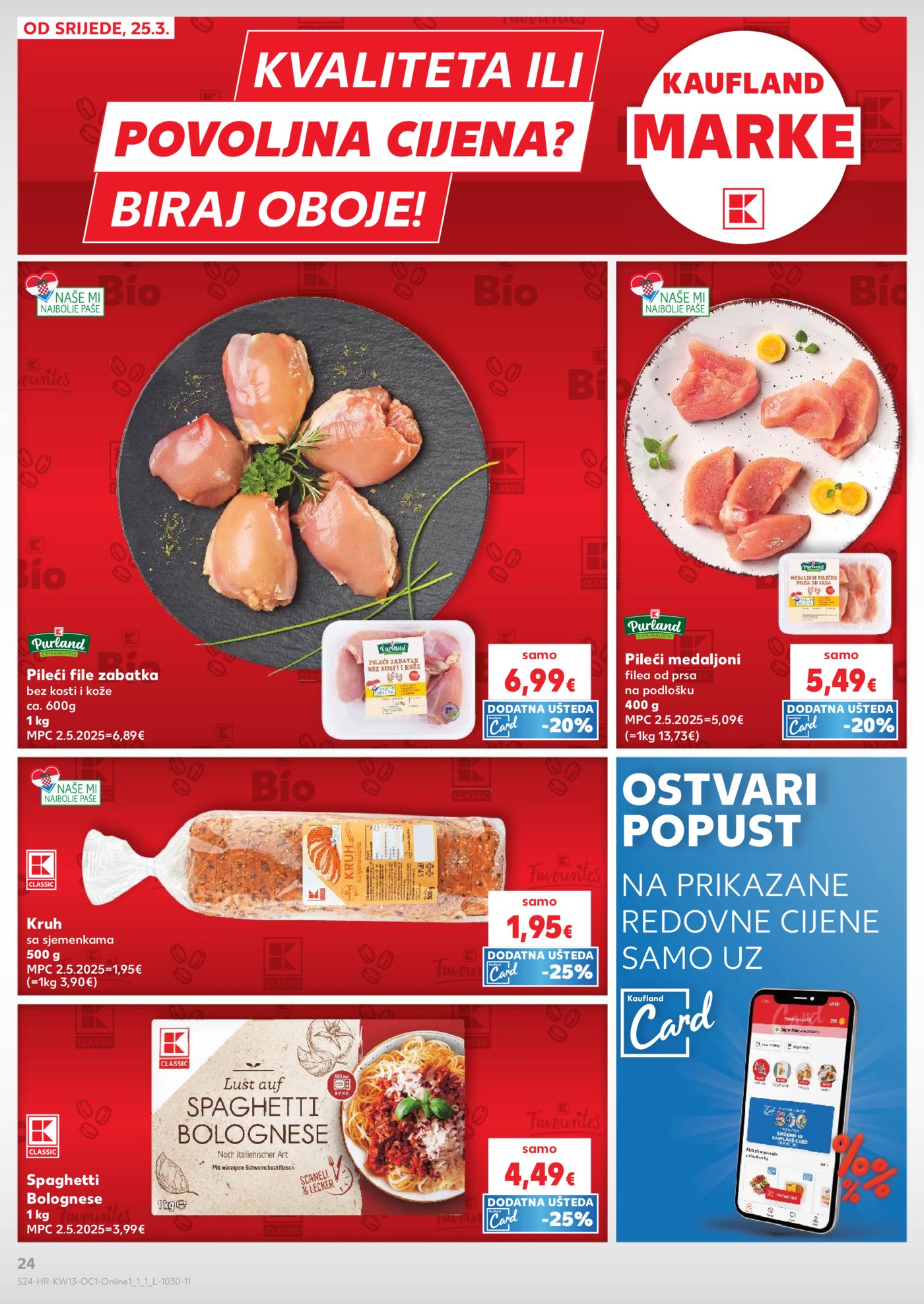 Kaufland katalog Robne marke 25.03. - 31.03.2026. Pula, Zadar, Split, Ivanec