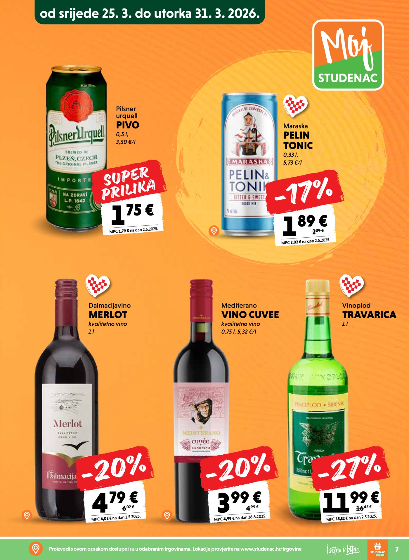 Studenac katalog Moj Studenac 25.03. - 31.03.2026.