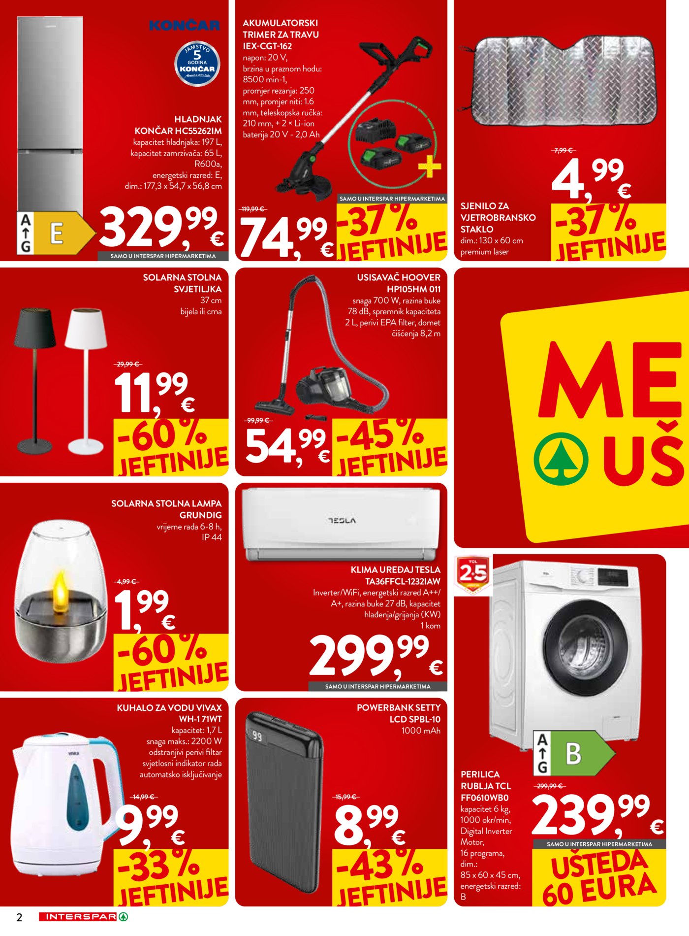 INTERSPAR katalog Mega uštede 01.04. - 21.04.2026.