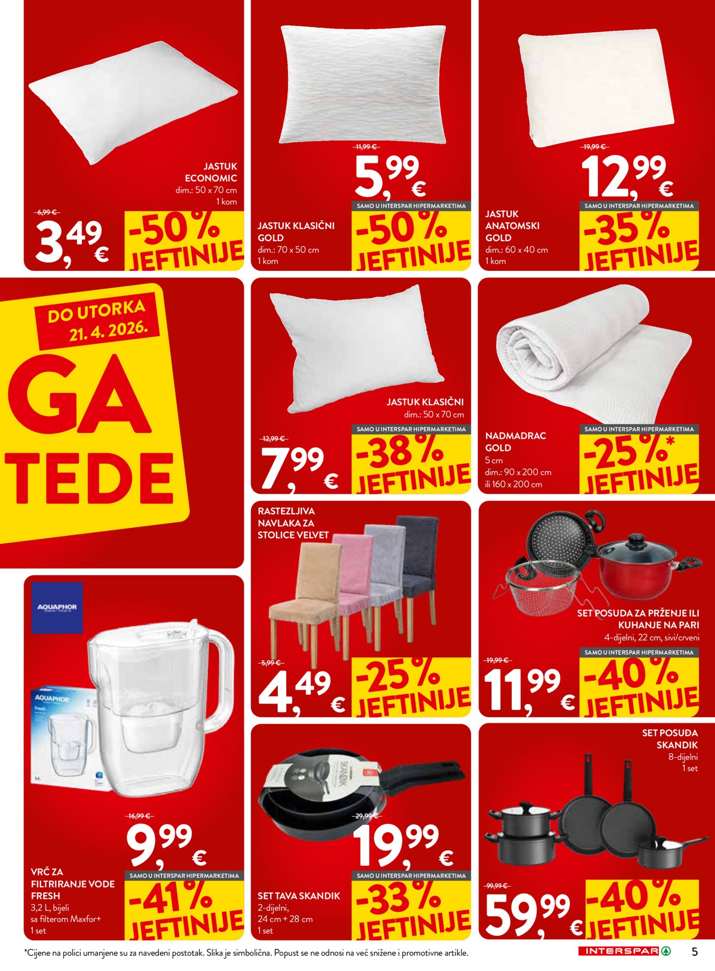 INTERSPAR katalog Mega uštede 01.04. - 21.04.2026.