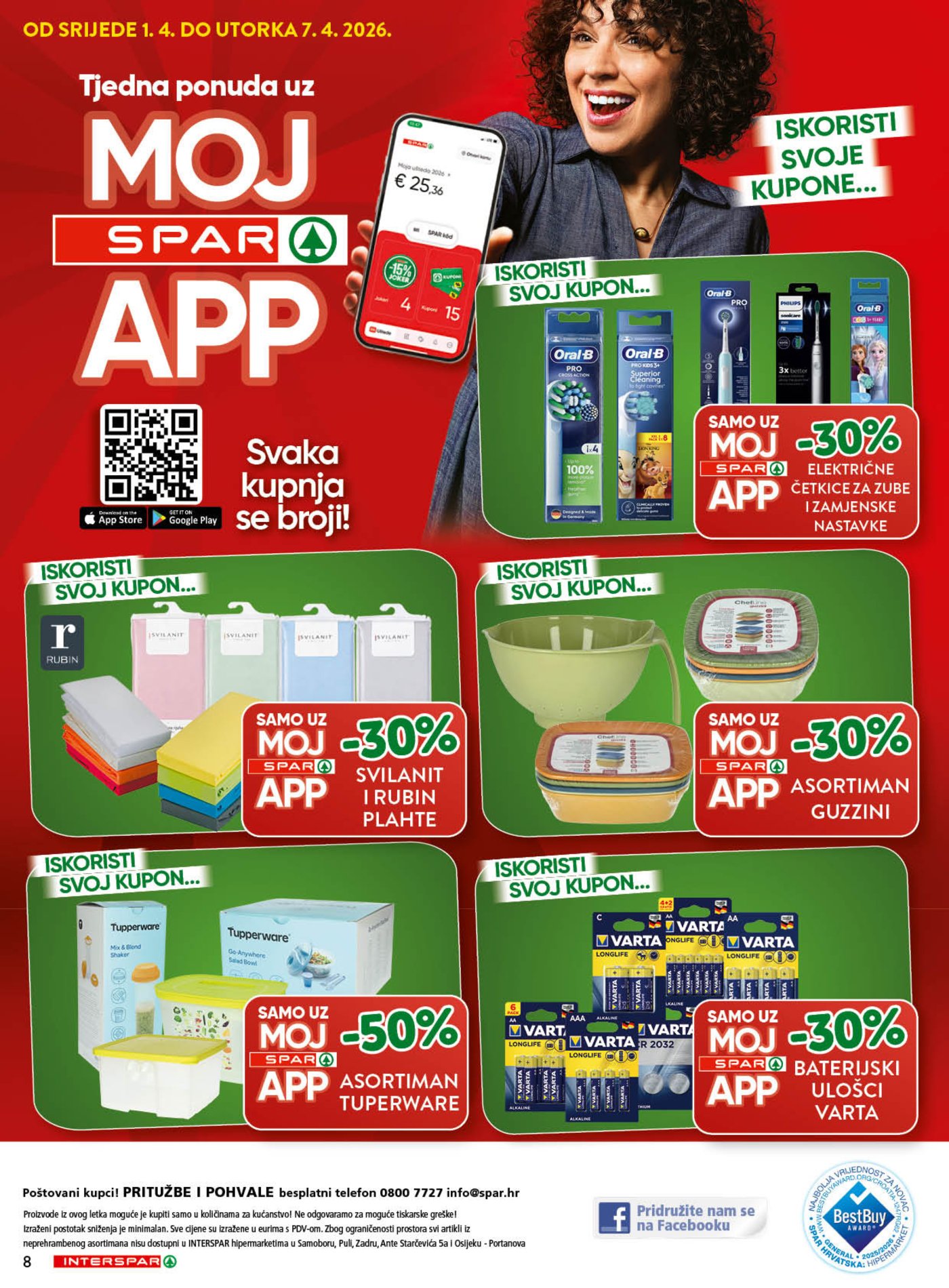 INTERSPAR katalog Mega uštede 01.04. - 21.04.2026.