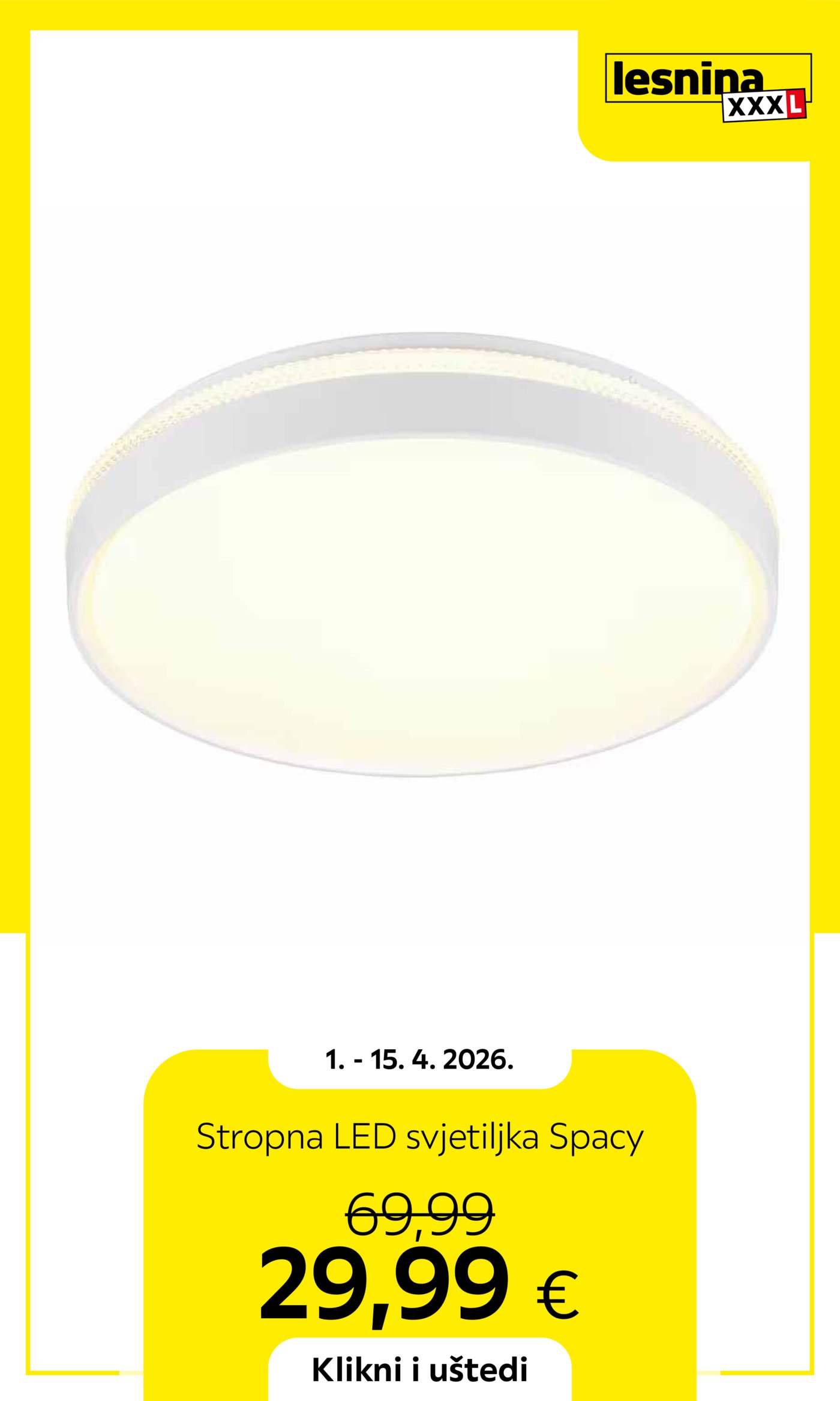 Lesnina katalog Akcija 01.04. - 15.04.2026.